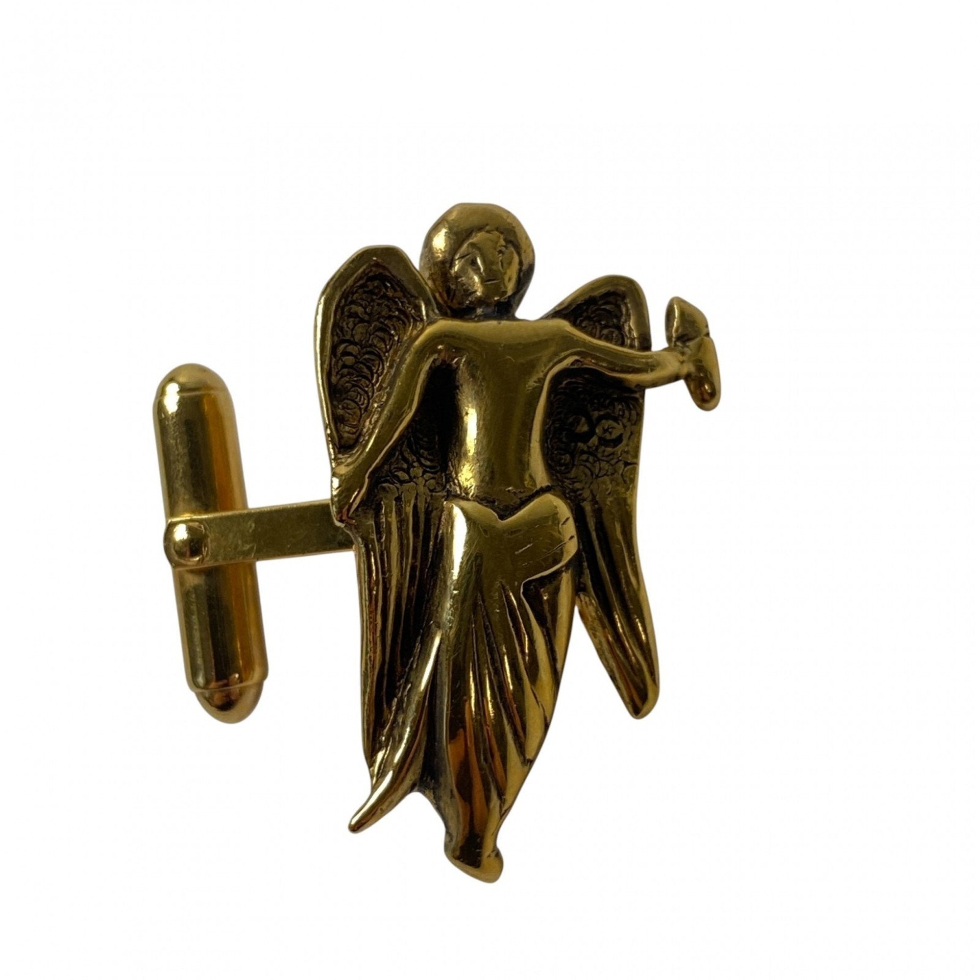 Vintage Angel Cufflinks Metal Bracelet