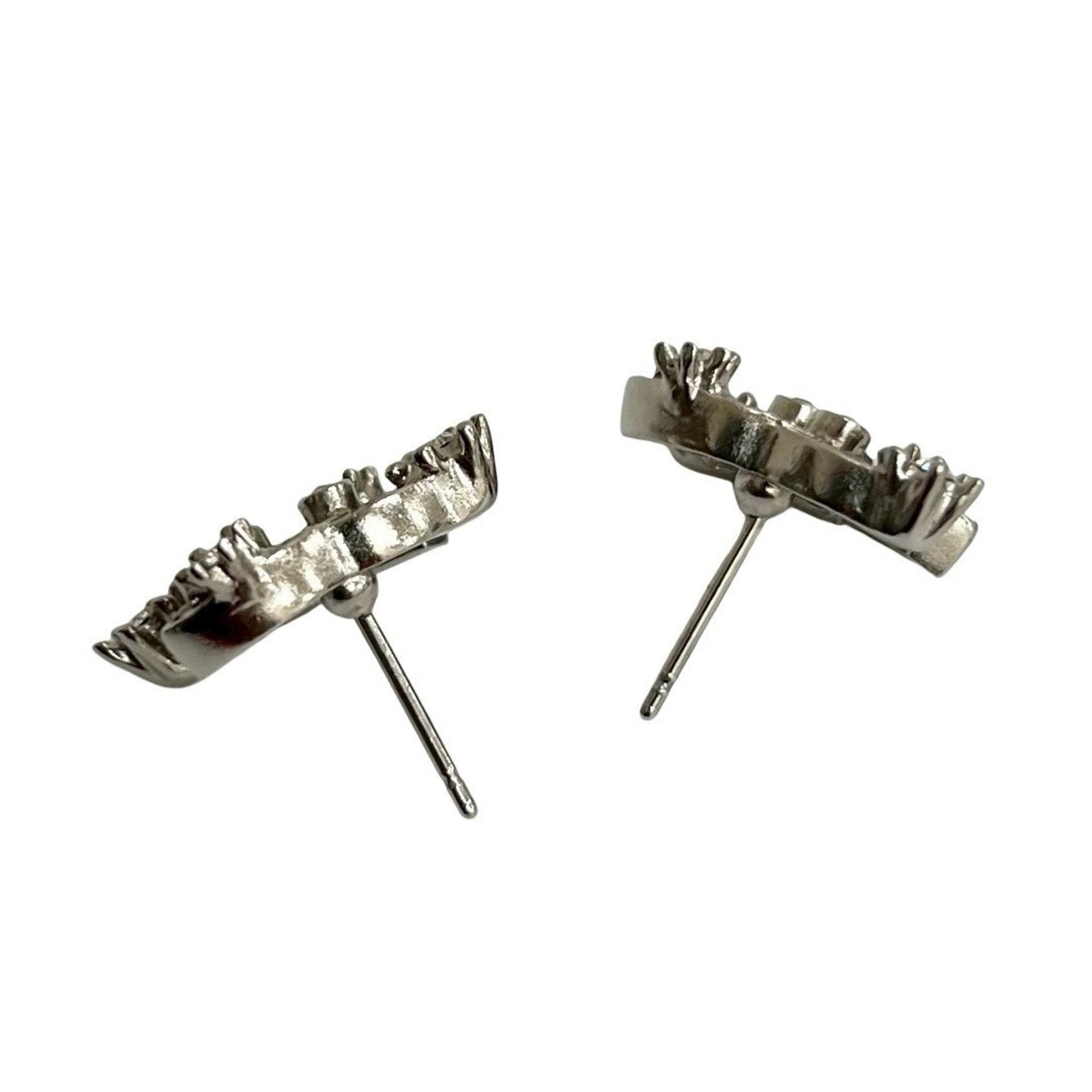 CC Logo Earrings Silver-Tone Metal Silver-Tone Metal