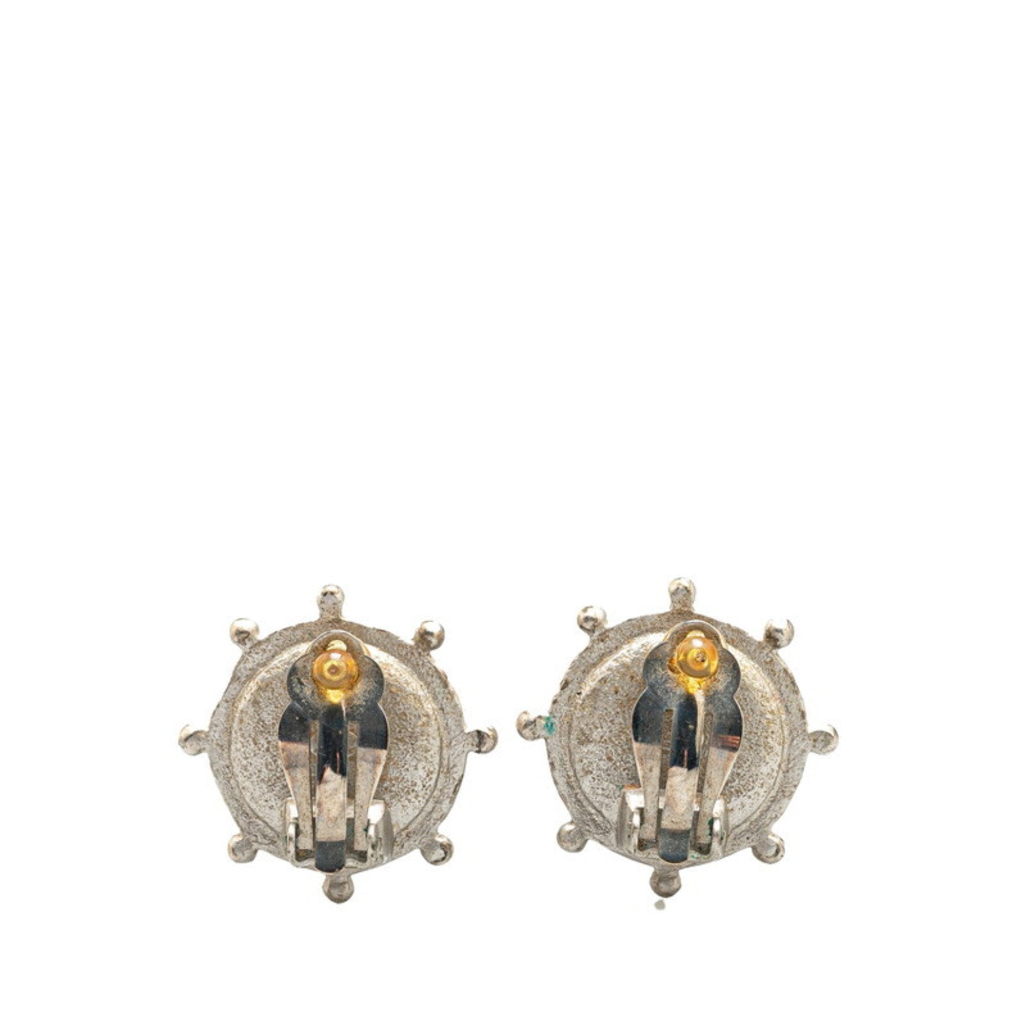 CC Logo Clip-On Earrings Metal