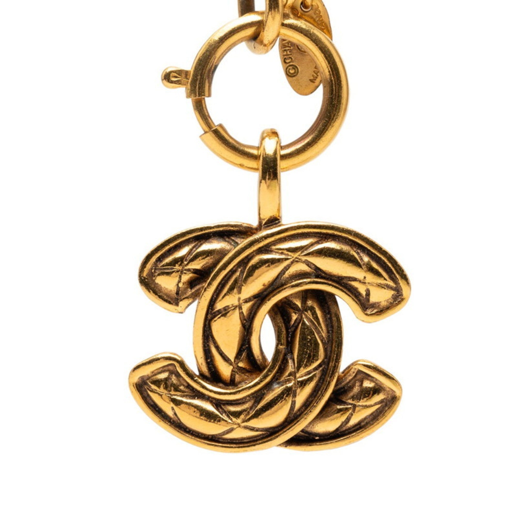 CC Logo Pendant Necklace Metal