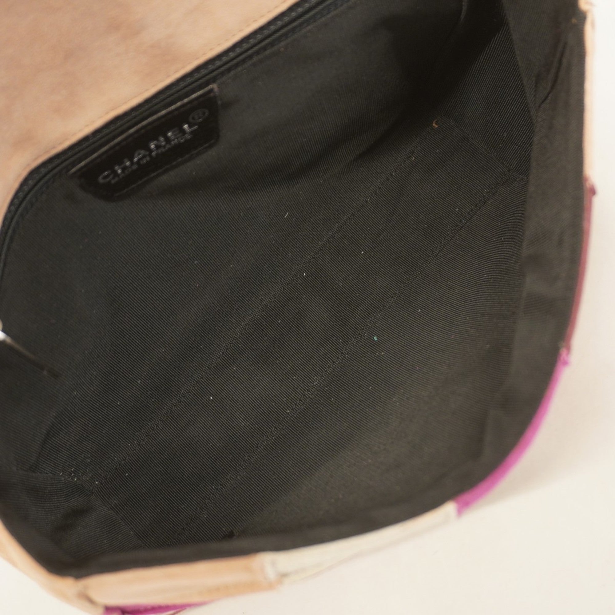 Reissue Flap Bag Suede Patchwork Medium