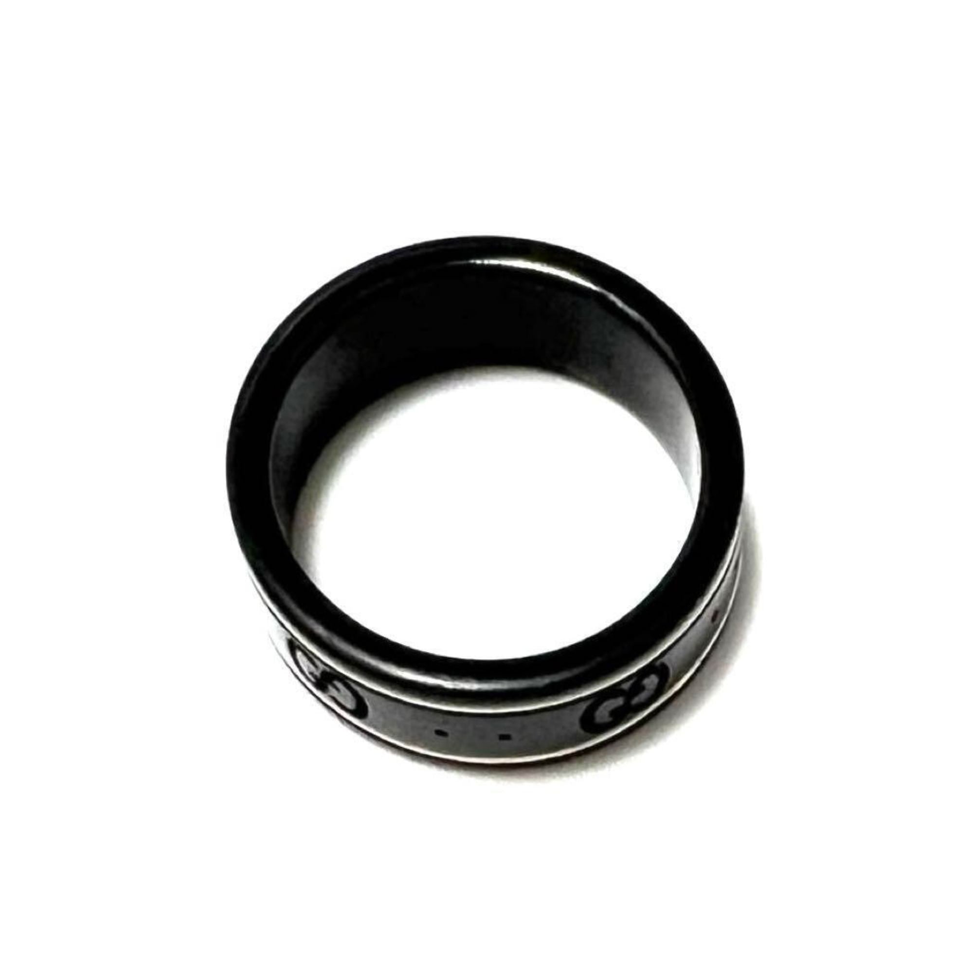 Band Ring Ceramic and 18K White Gold