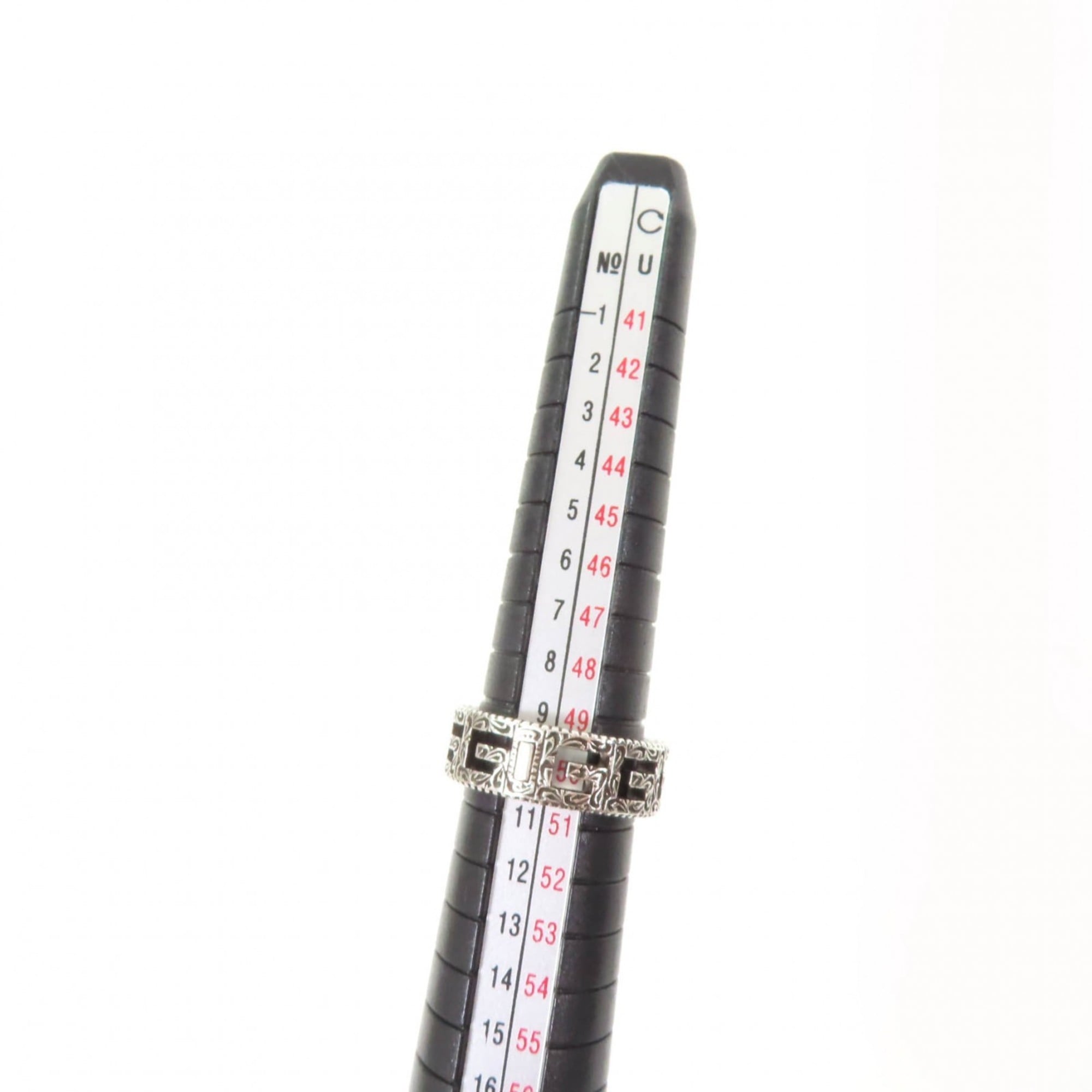 Arabesque Square G Band Ring Sterling Silver