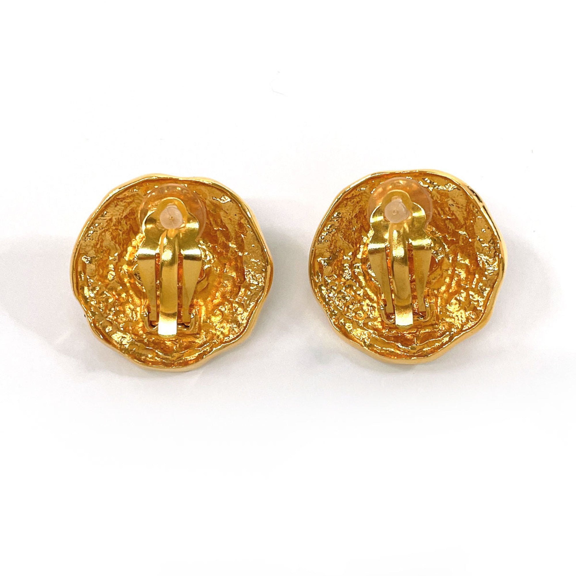 Earrings Pearl Gold-Tone Metal