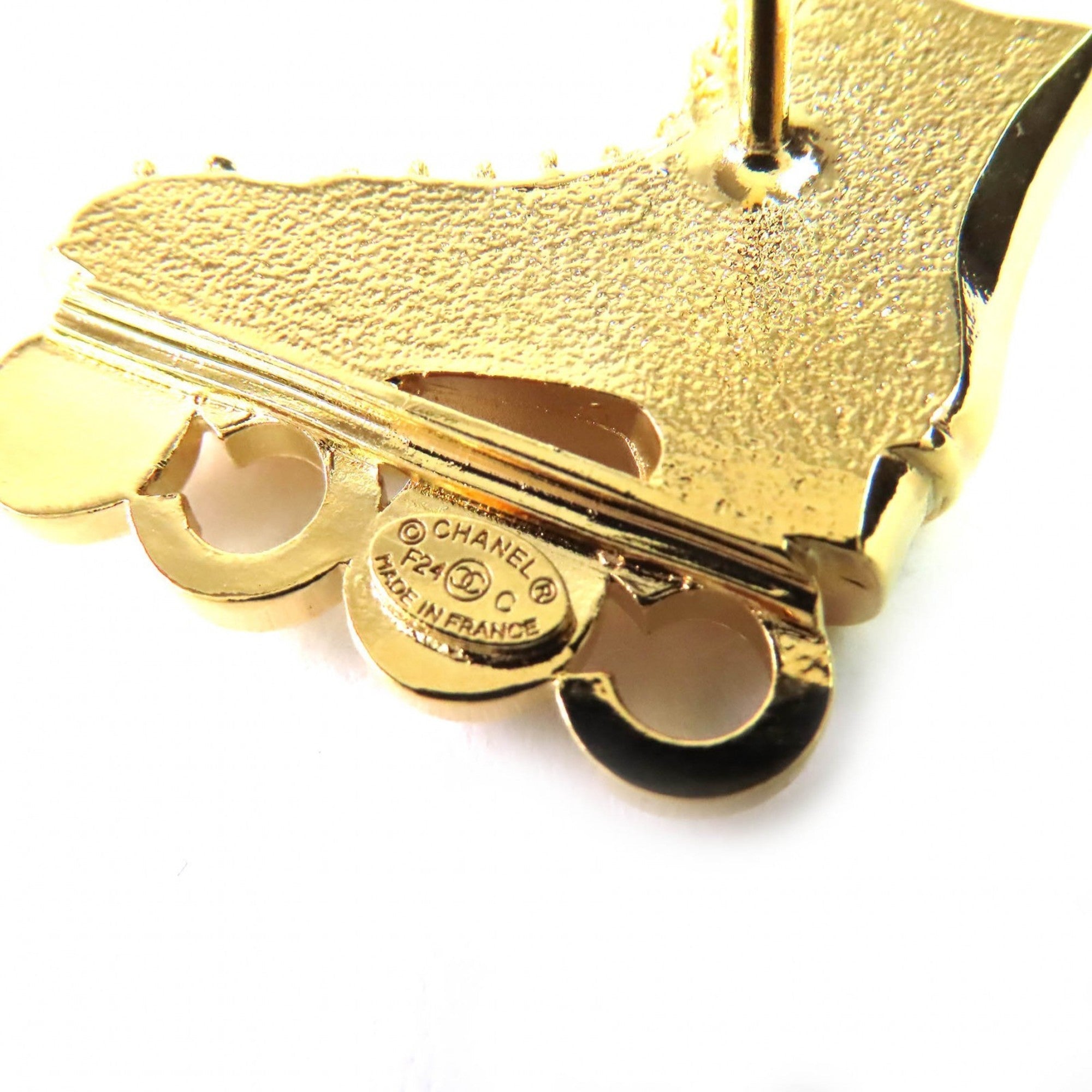 CC Logo Brooch Metal