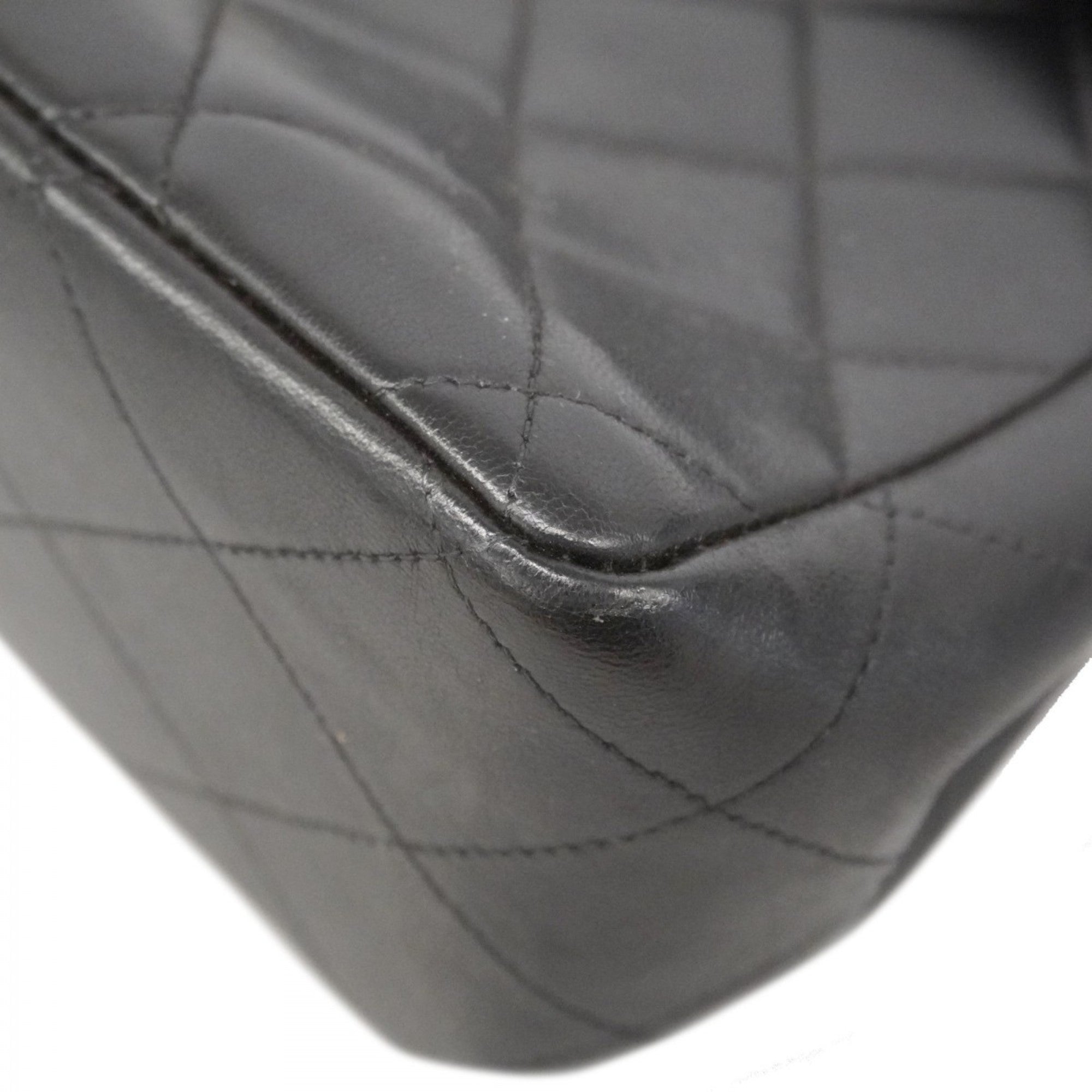 Vintage Classic Single Flap Bag Quilted Lambskin Jumbo