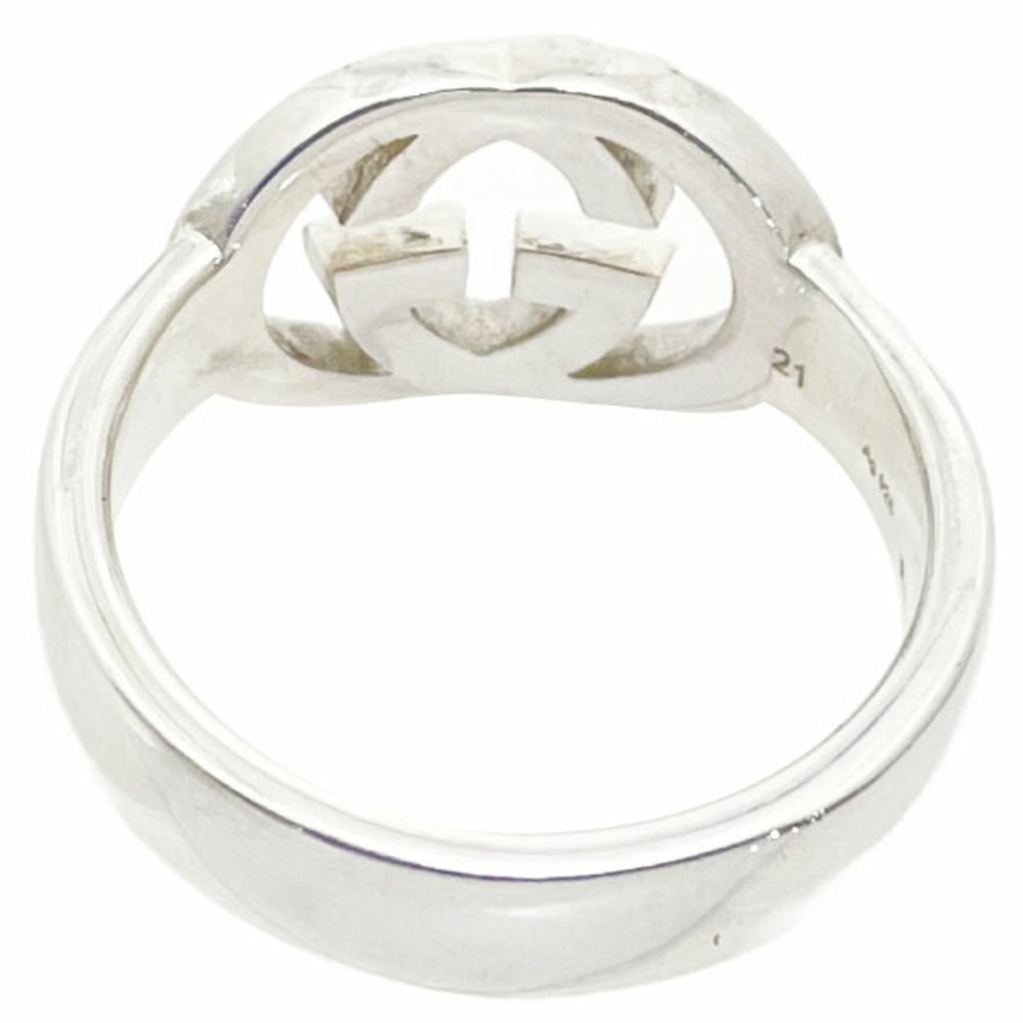 Interlocking G Band Ring Sterling Silver