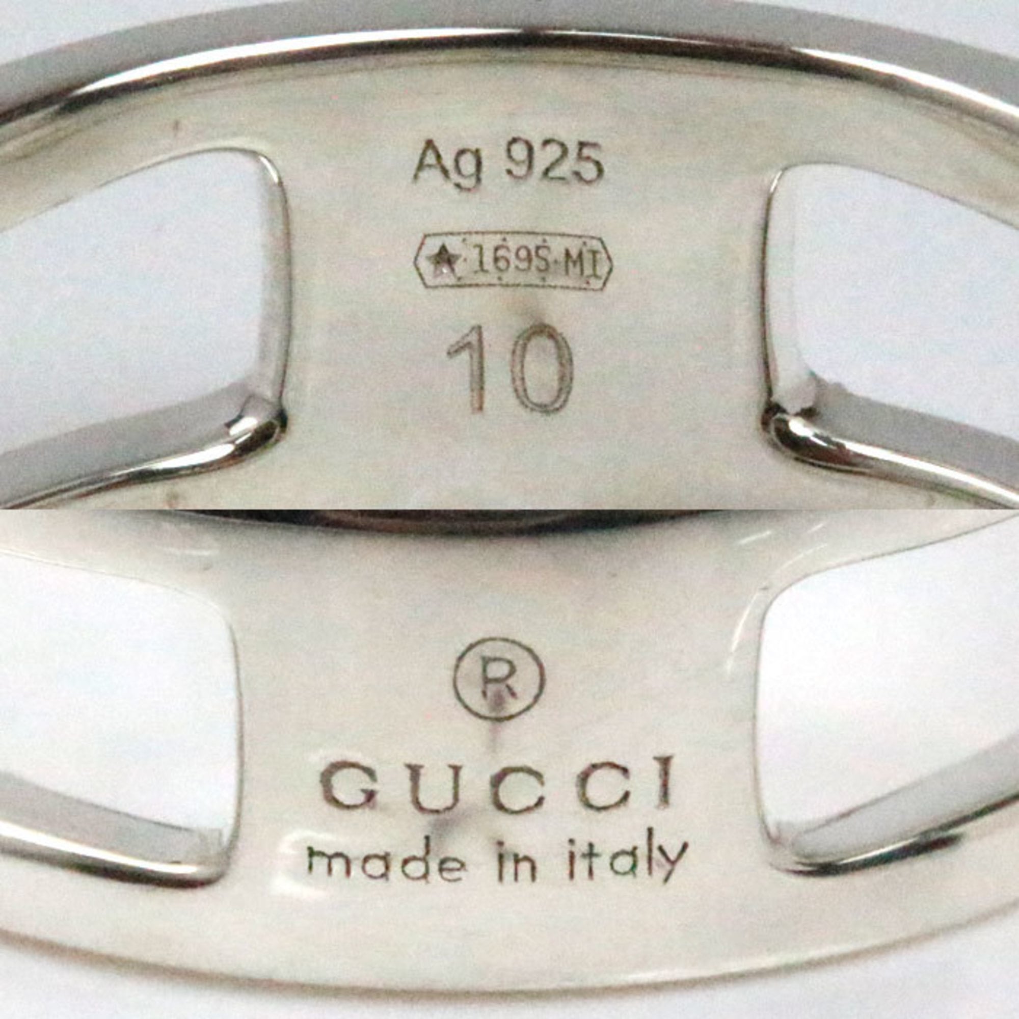 Interlocking G Ring Sterling Silver