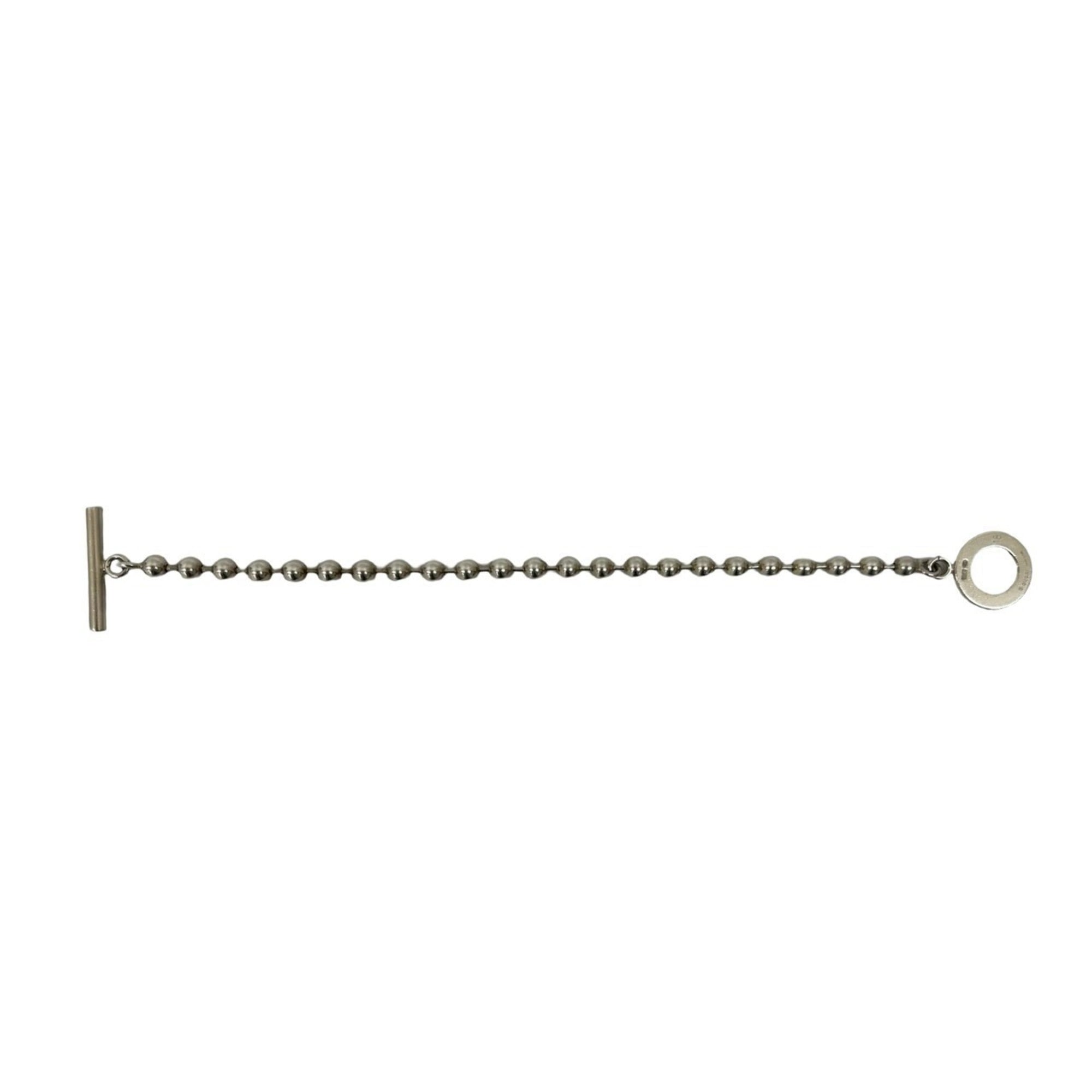 Engraved Ball Chain Bracelet Sterling Silver