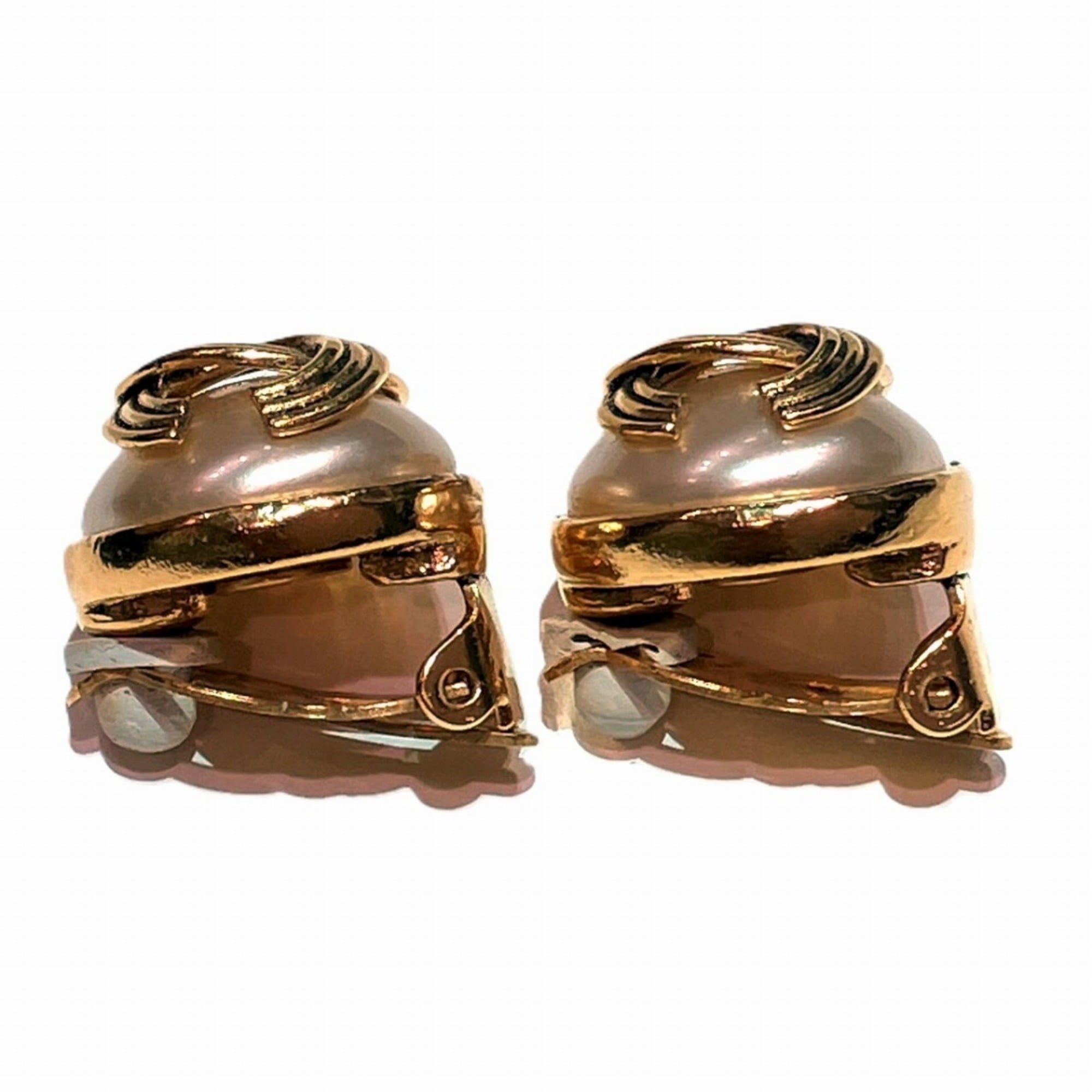 Pearl Clip-On Earrings Artificial Pearl and Metal