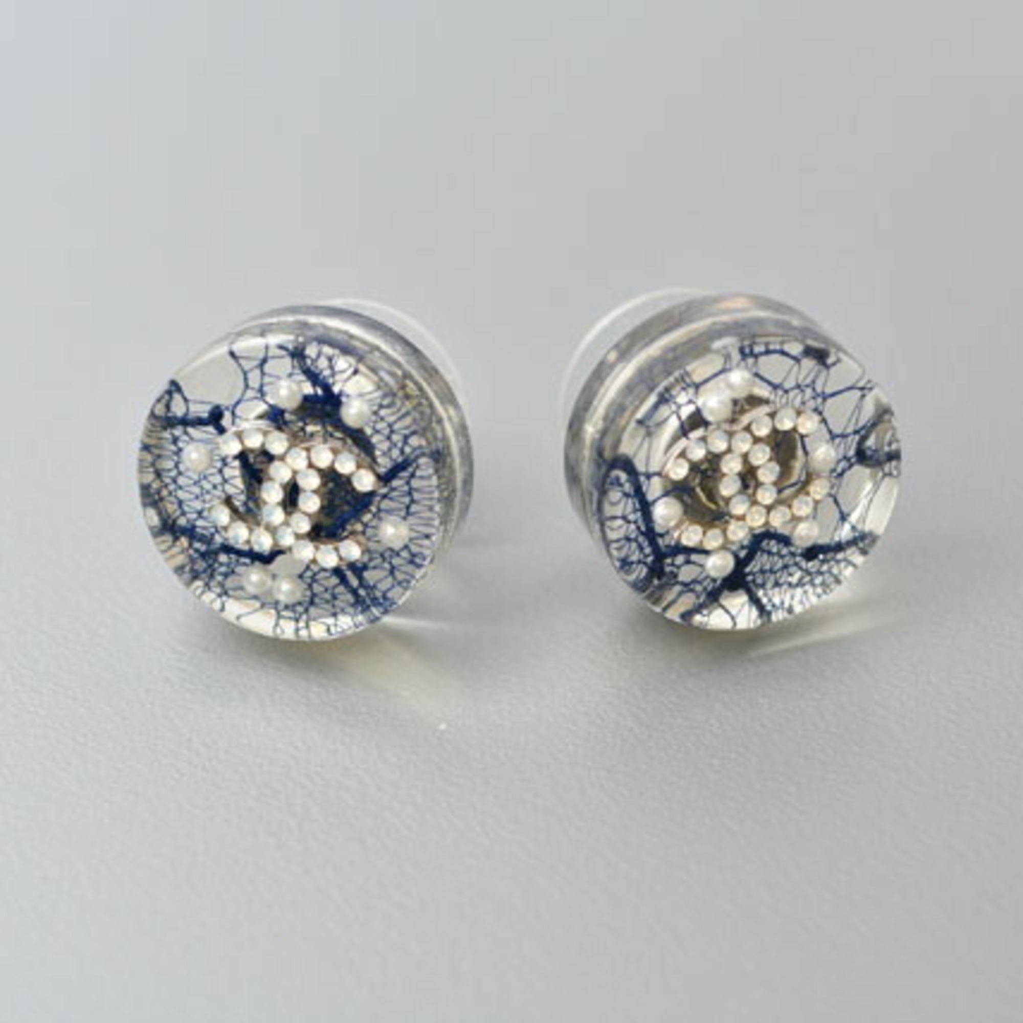 CC Logo Circle Earrings Metal