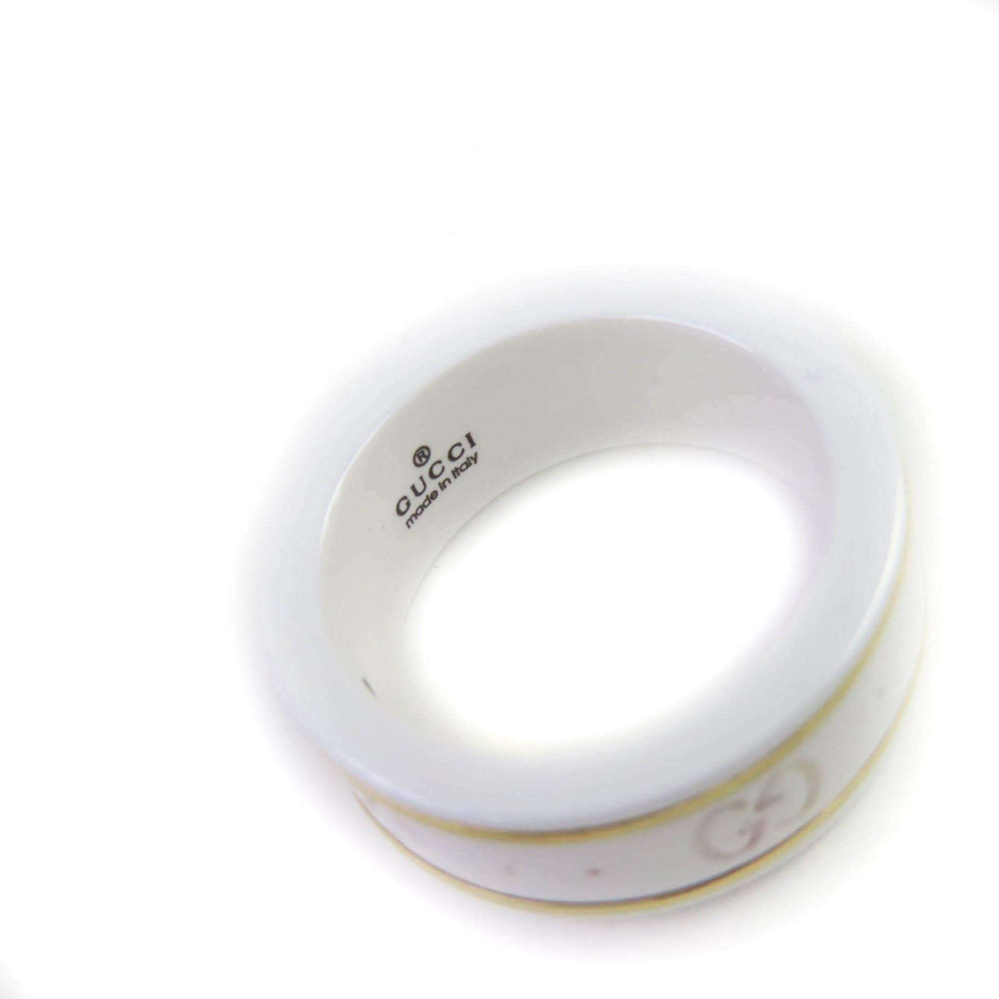 Icon Ring Ceramic and 18K White Gold