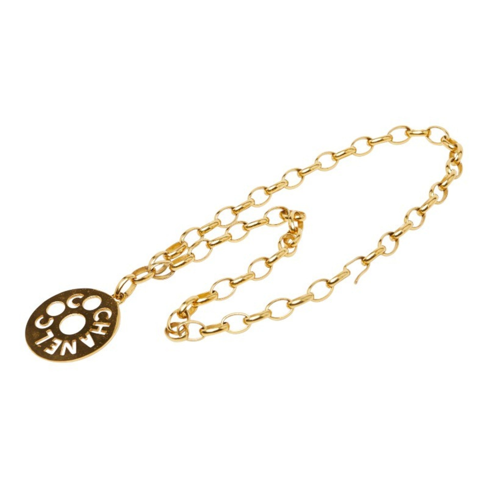 Circle Pendant Necklace Metal