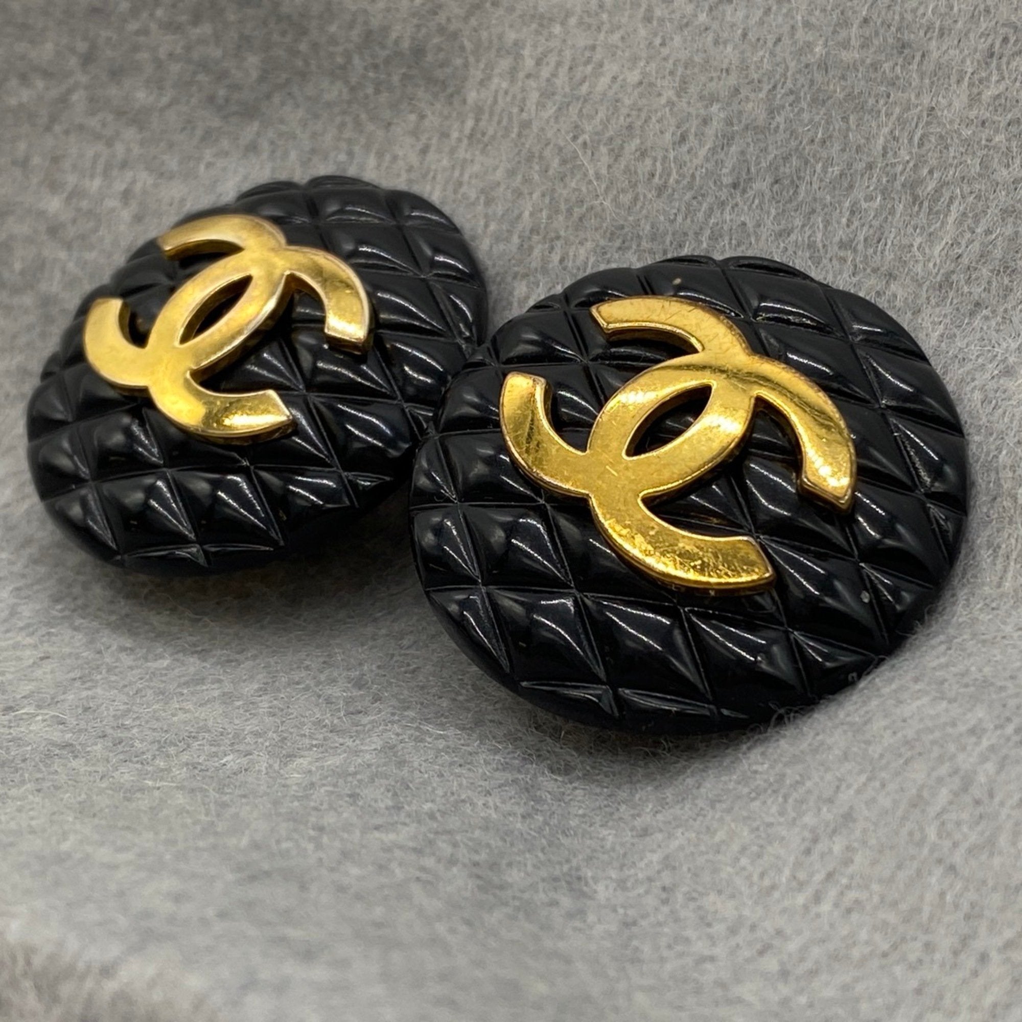 CC Logo Clip-On Earrings Metal