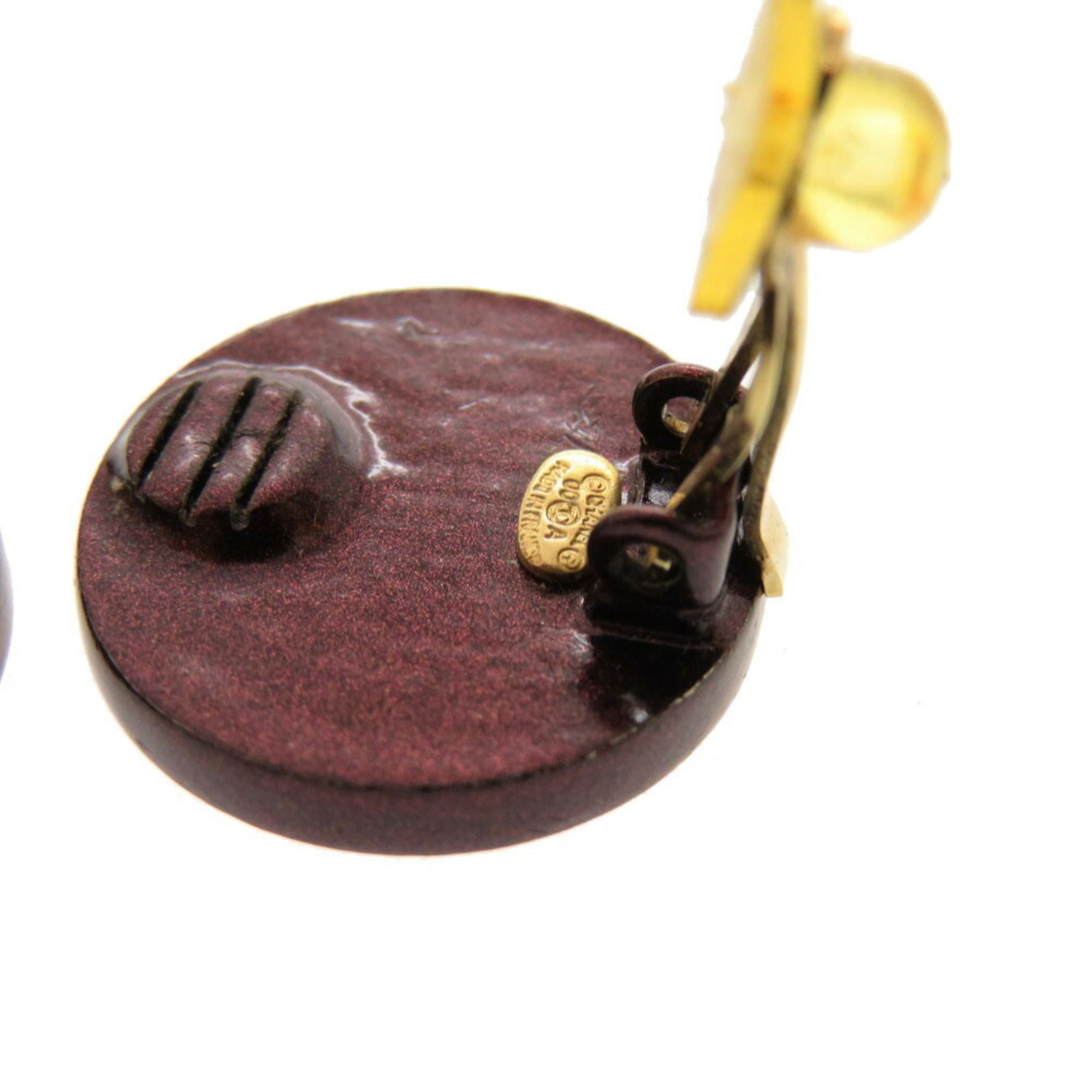 CC Logo Clip-On Earrings Metal