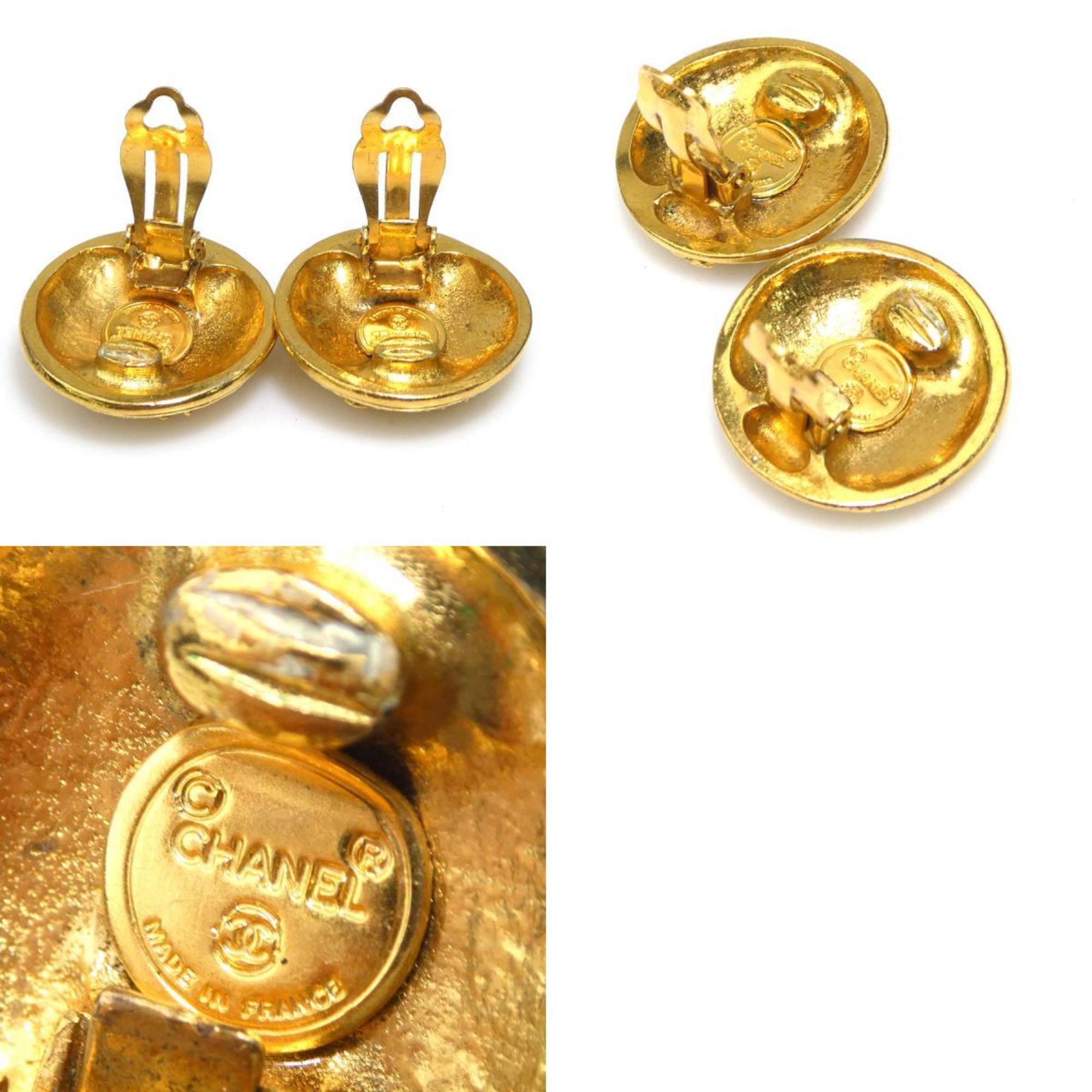 Clip-On Earrings Clip-On Gold-Tone Metal