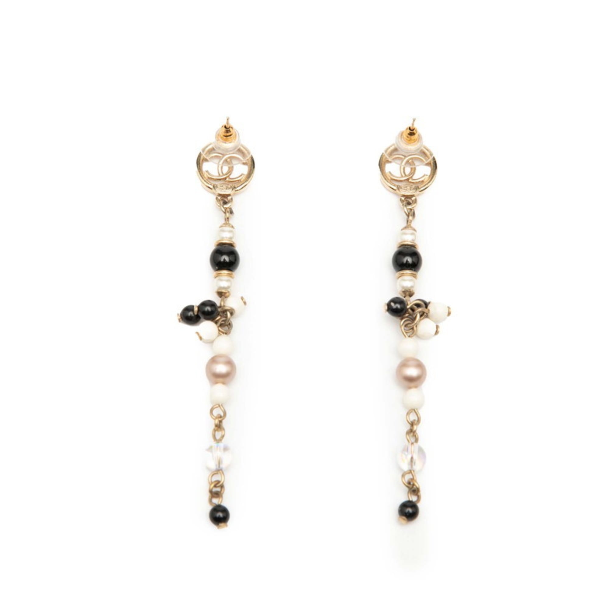 CC Logo Earrings Gold-Tone Metal Gold-Tone Metal