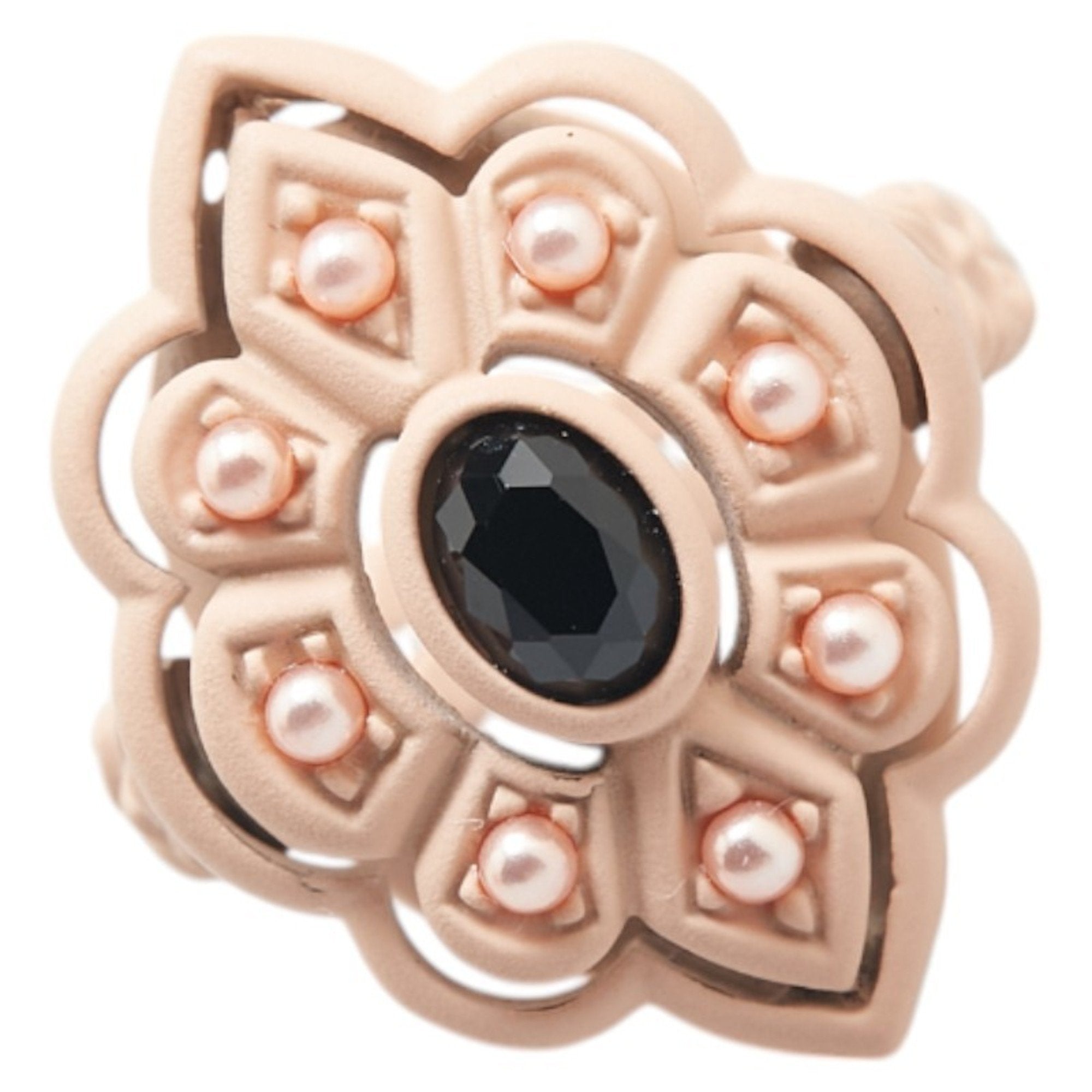 Ring Artificial Pearl And Plastic
