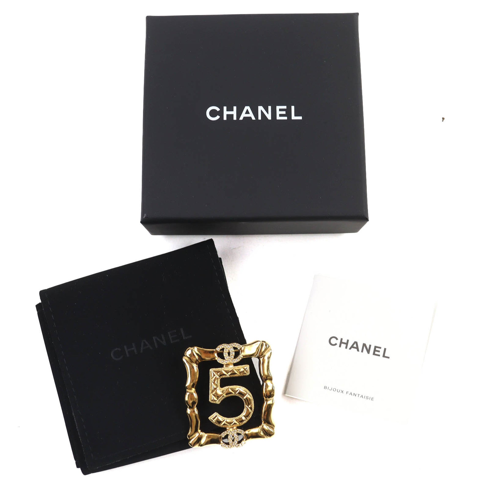 CC Logo Brooch Metal