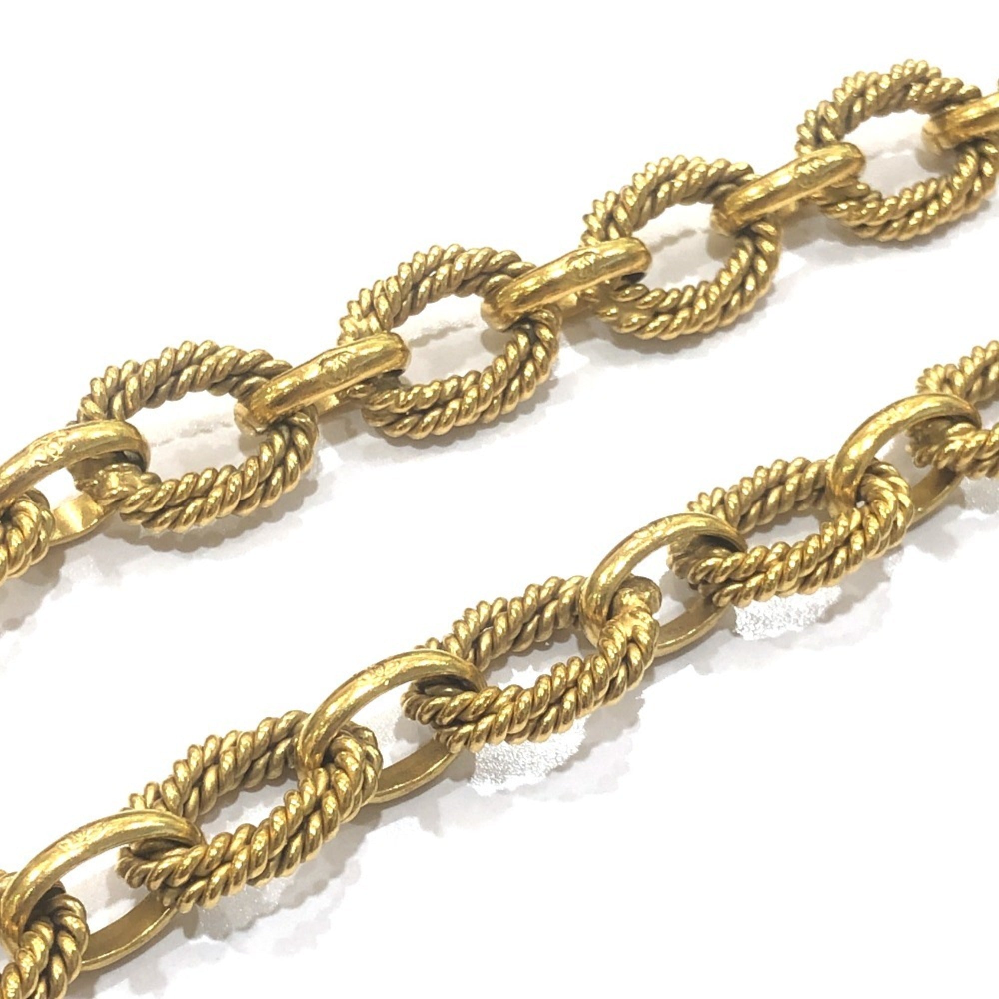 CC Logo Chain Pendant Necklace Metal