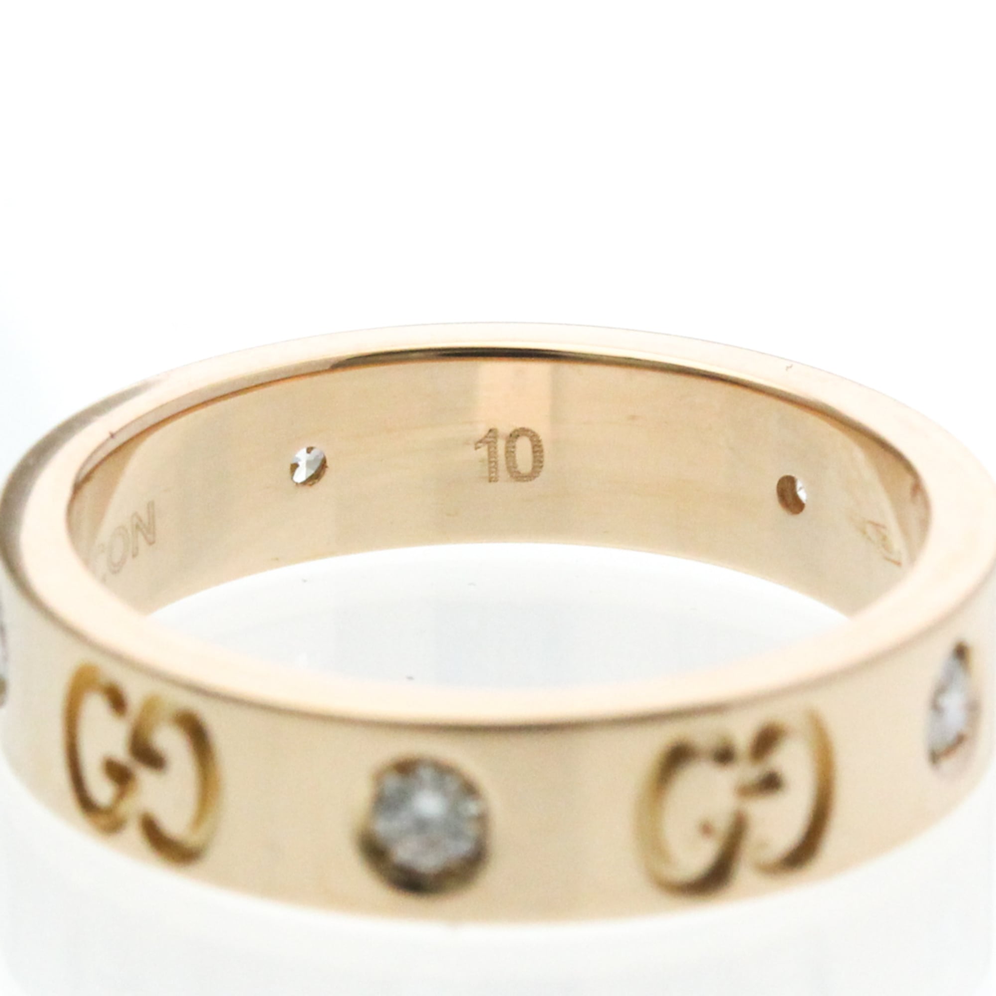 Band Ring 18K Rose Gold and Diamond