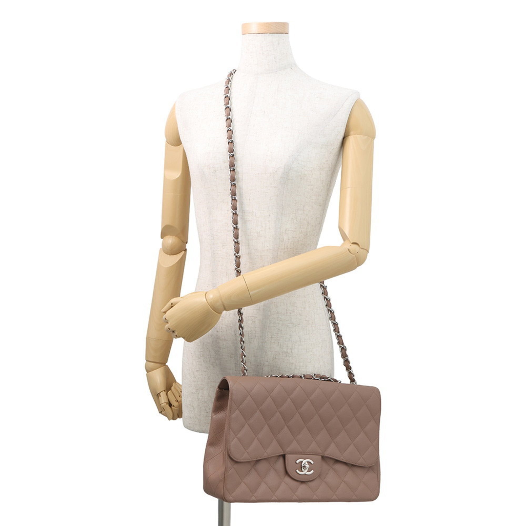 Classic Single Flap Bag Quilted Caviar Jumbo