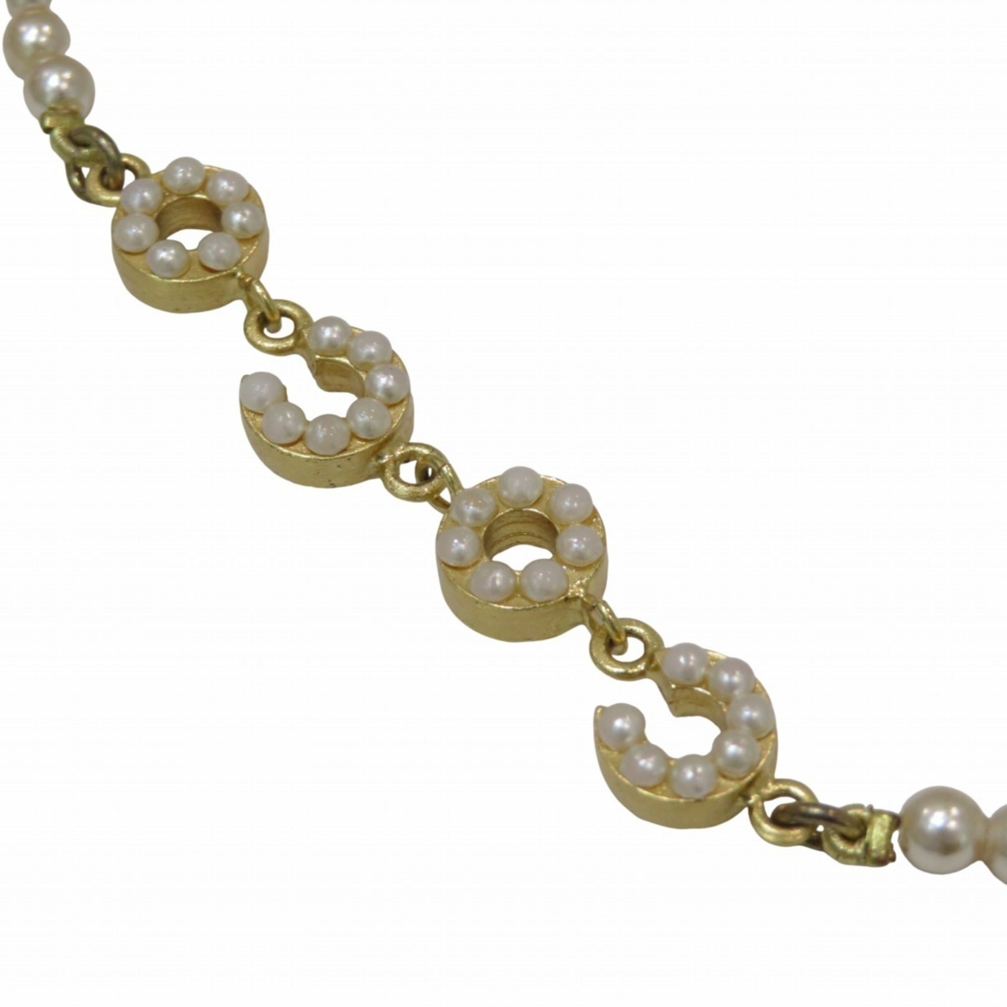 Pendant Necklace Artificial Pearl and Gold
