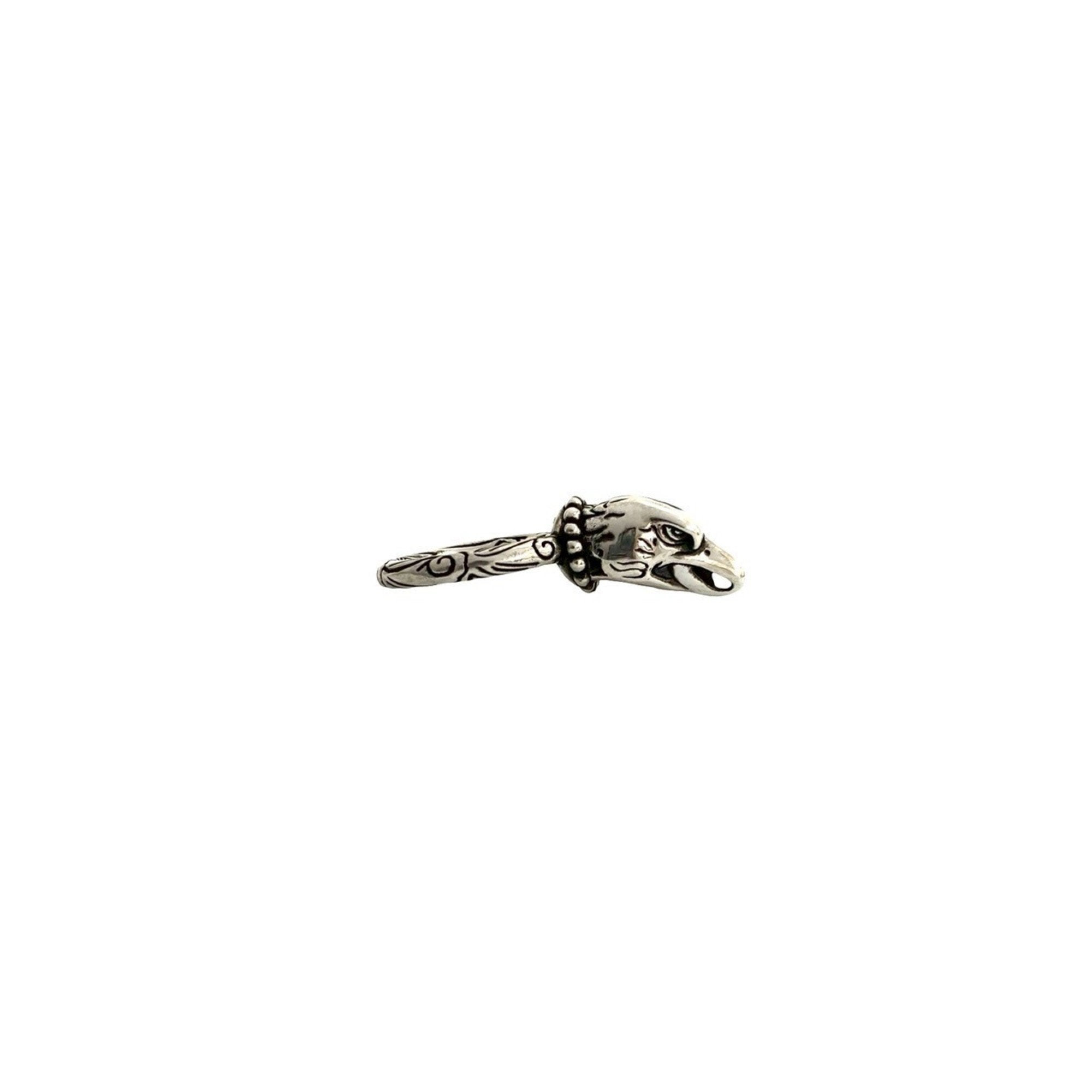 Anger Forest Eagle Head Ring Sterling Silver