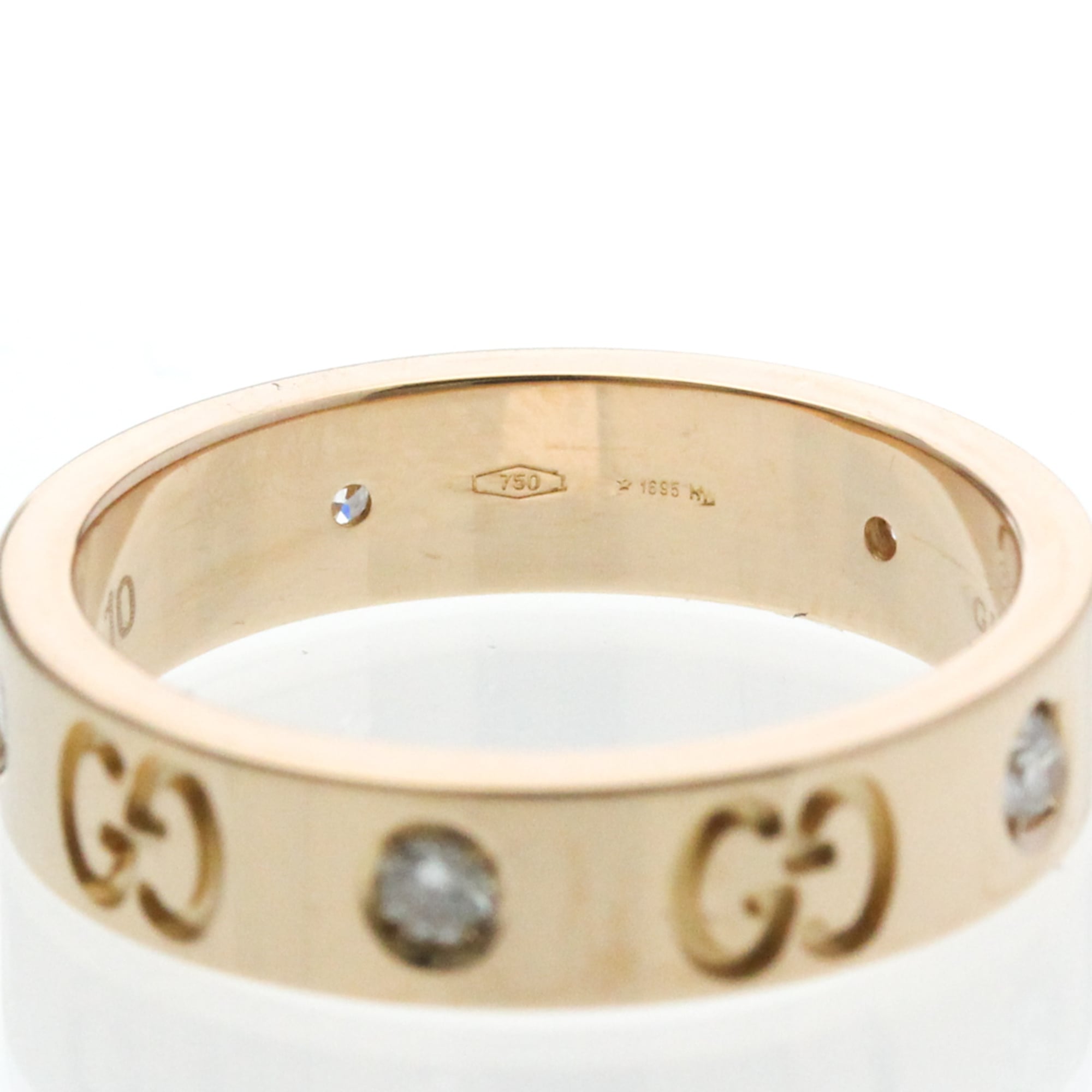 Band Ring 18K Rose Gold and Diamond