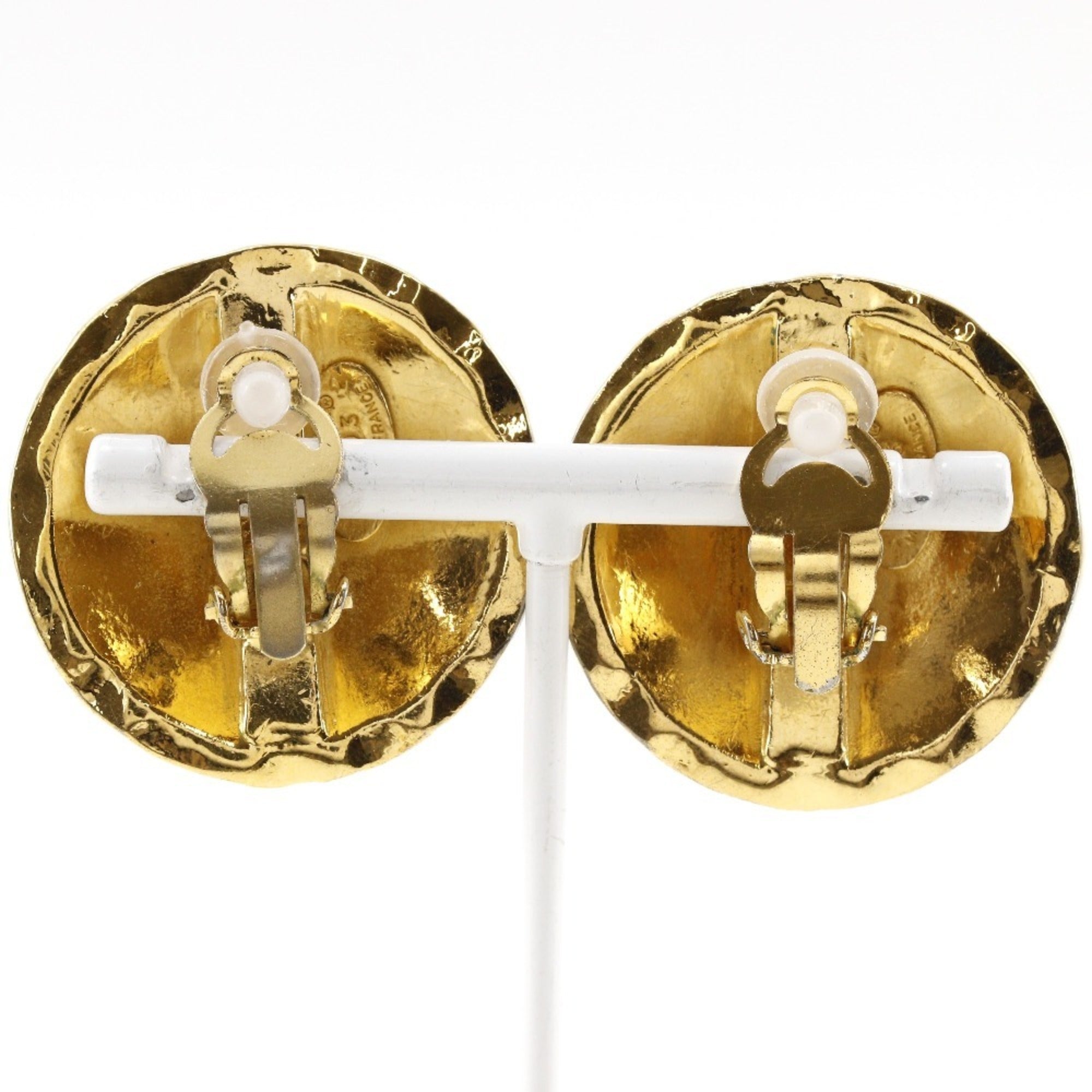 CC Logo Clip-On Earrings Metal