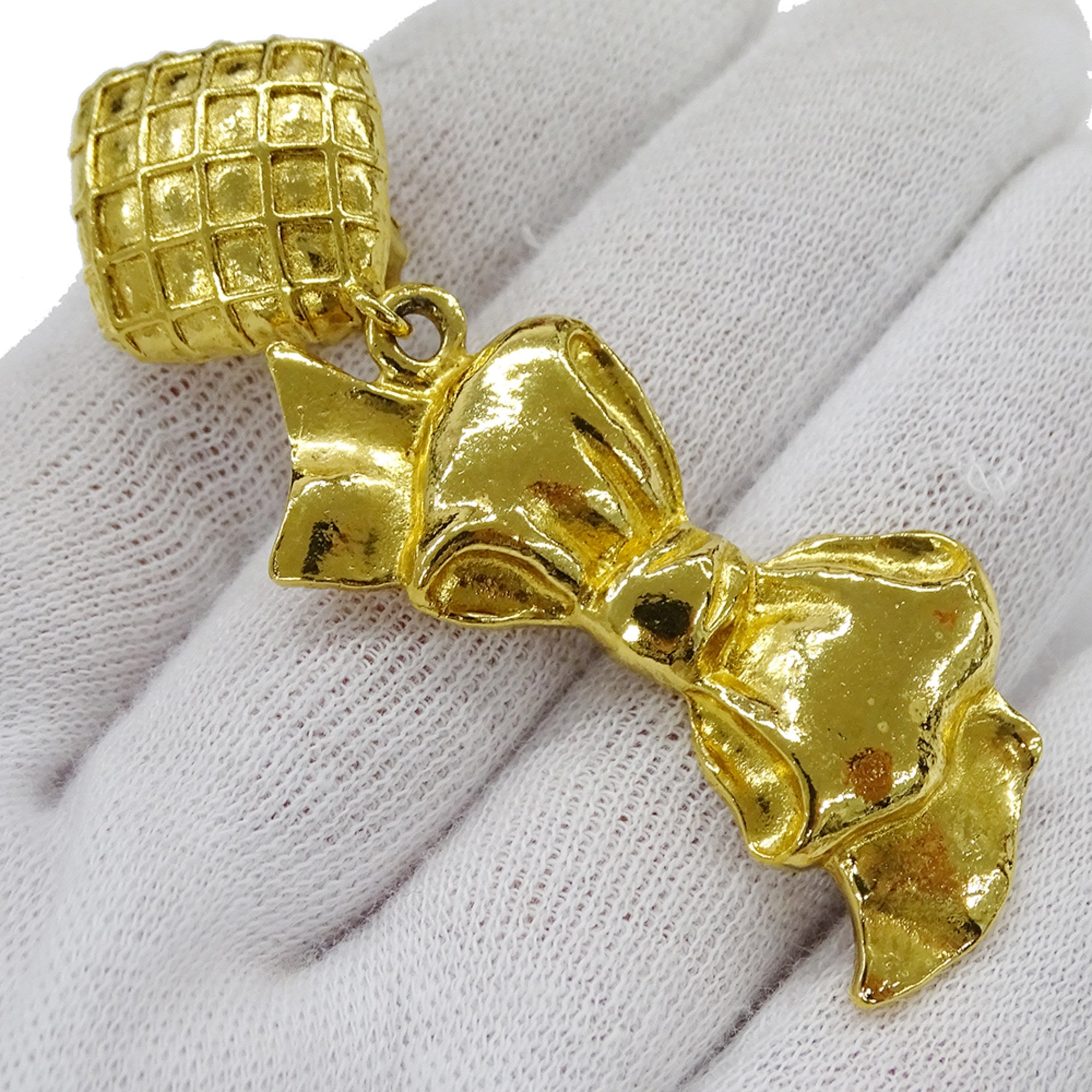 Vintage Earrings Gold-Tone Metal