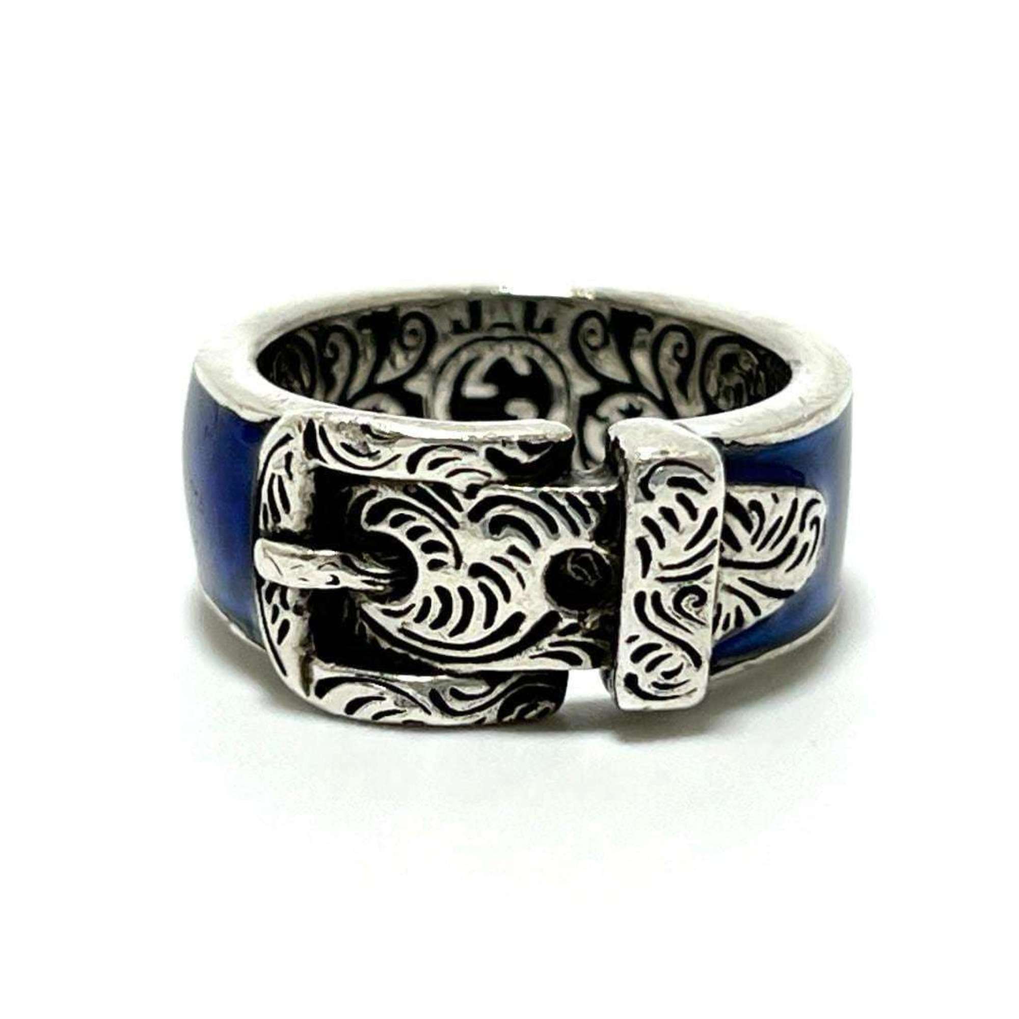Tiger Head Garden Ring Enamel and Sterling Silver