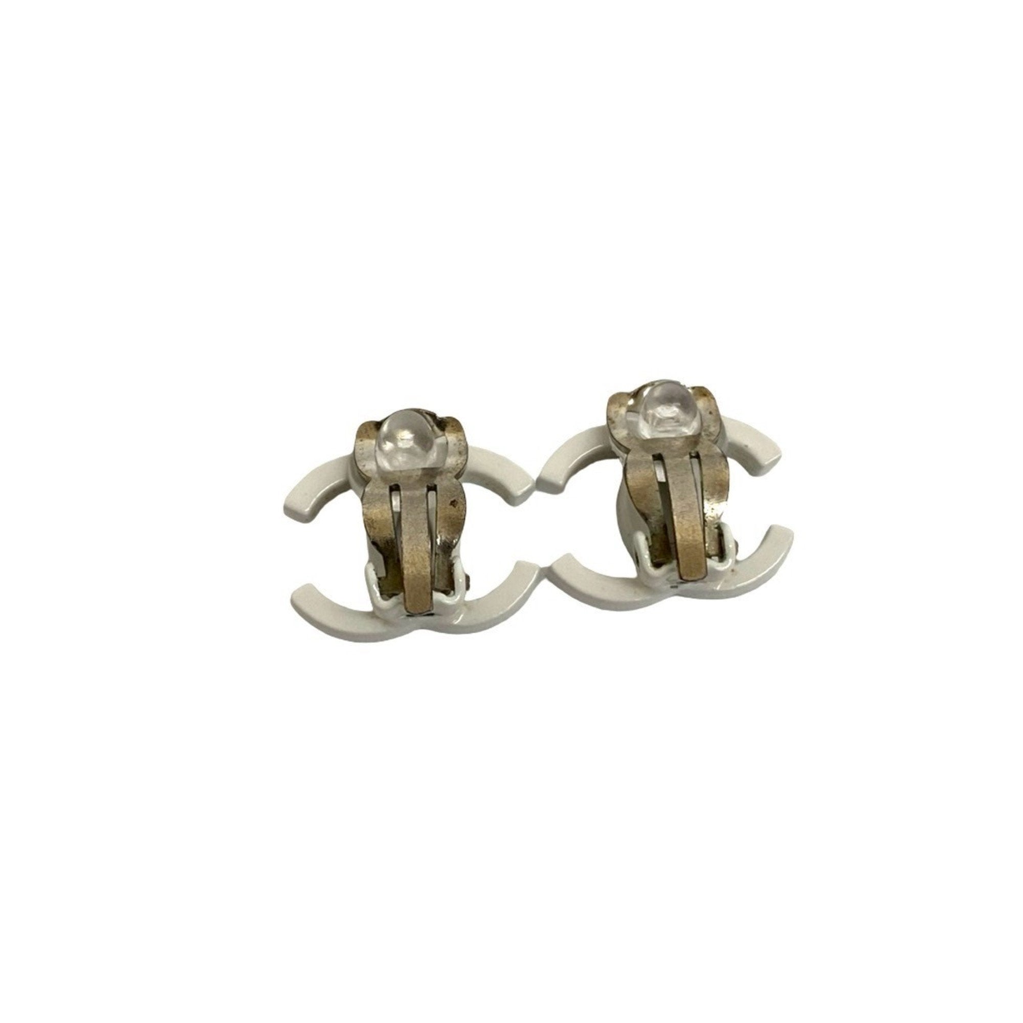 CC Logo Clip-On Earrings Sterling Silver
