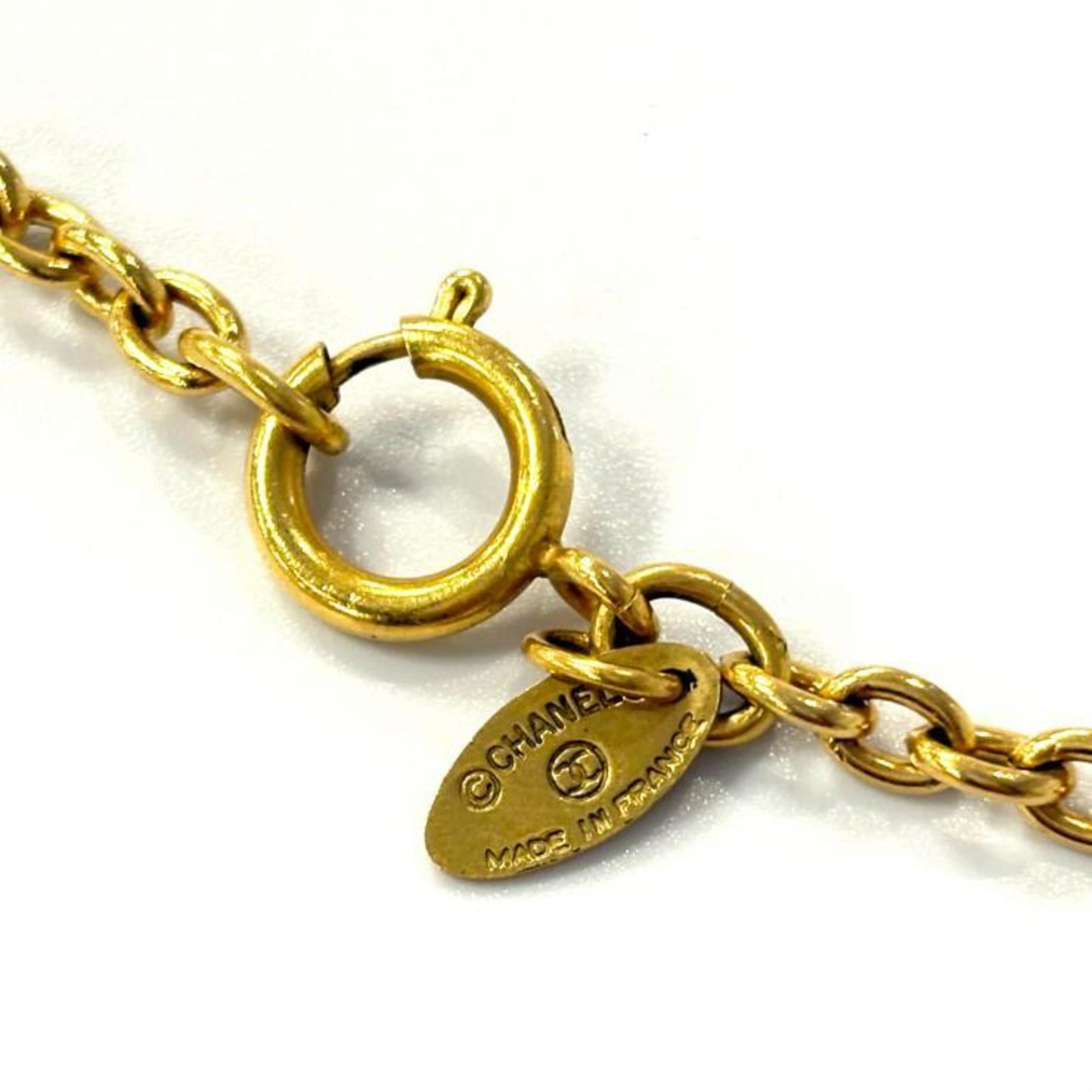 CC Logo Pendant Necklace Metal