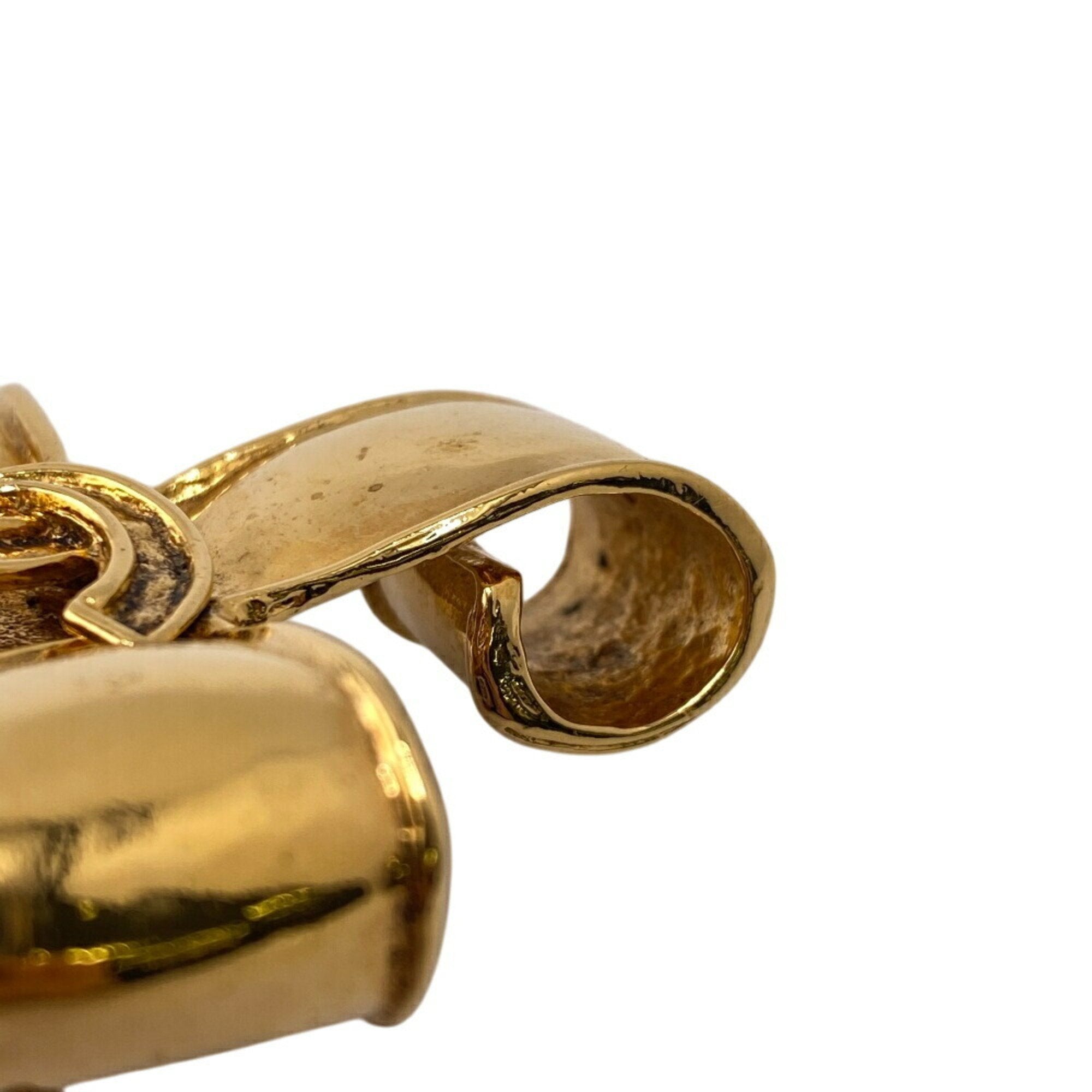 CC Logo Brooch Metal