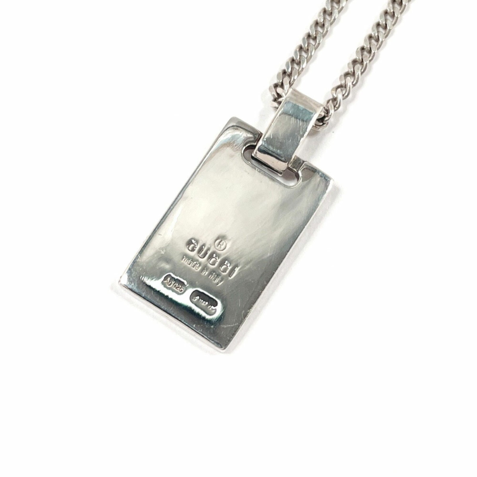 Diamante Sherry Pendant Necklace Sterling Silver