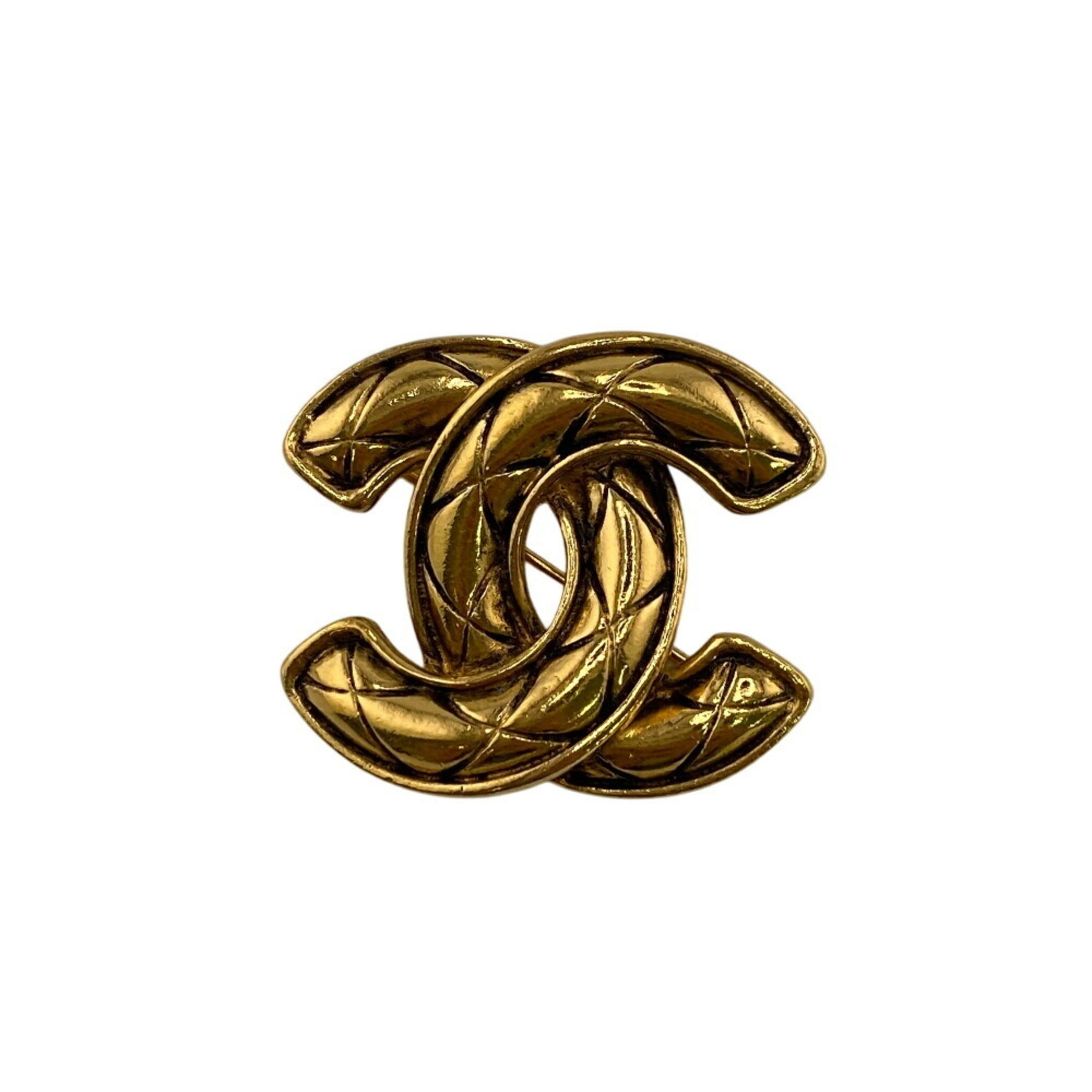 CC Logo Brooch Metal