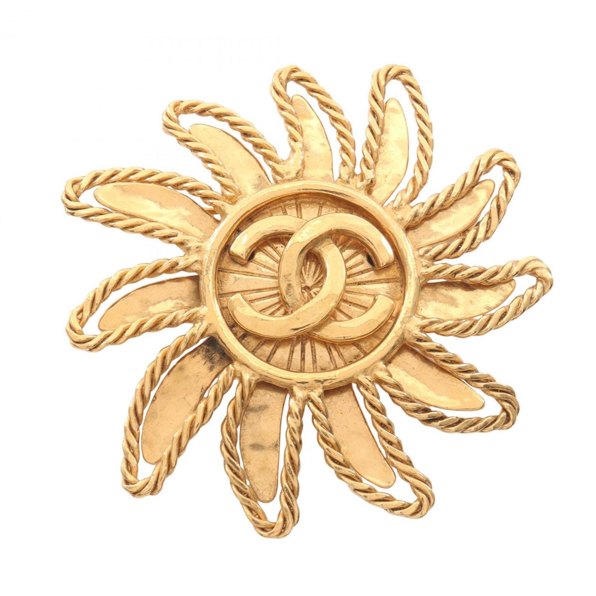 CC Logo Brooch Metal