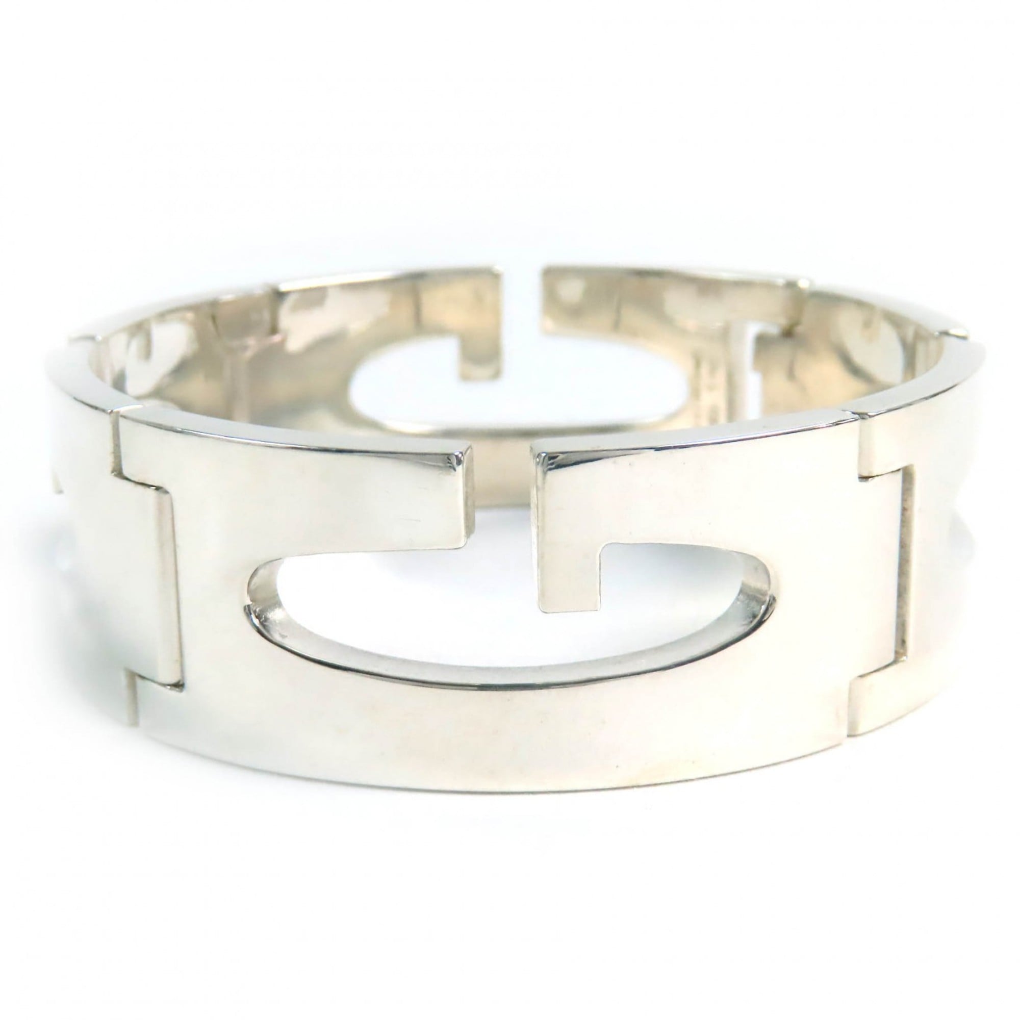 G Bangle Bracelet Sterling Silver