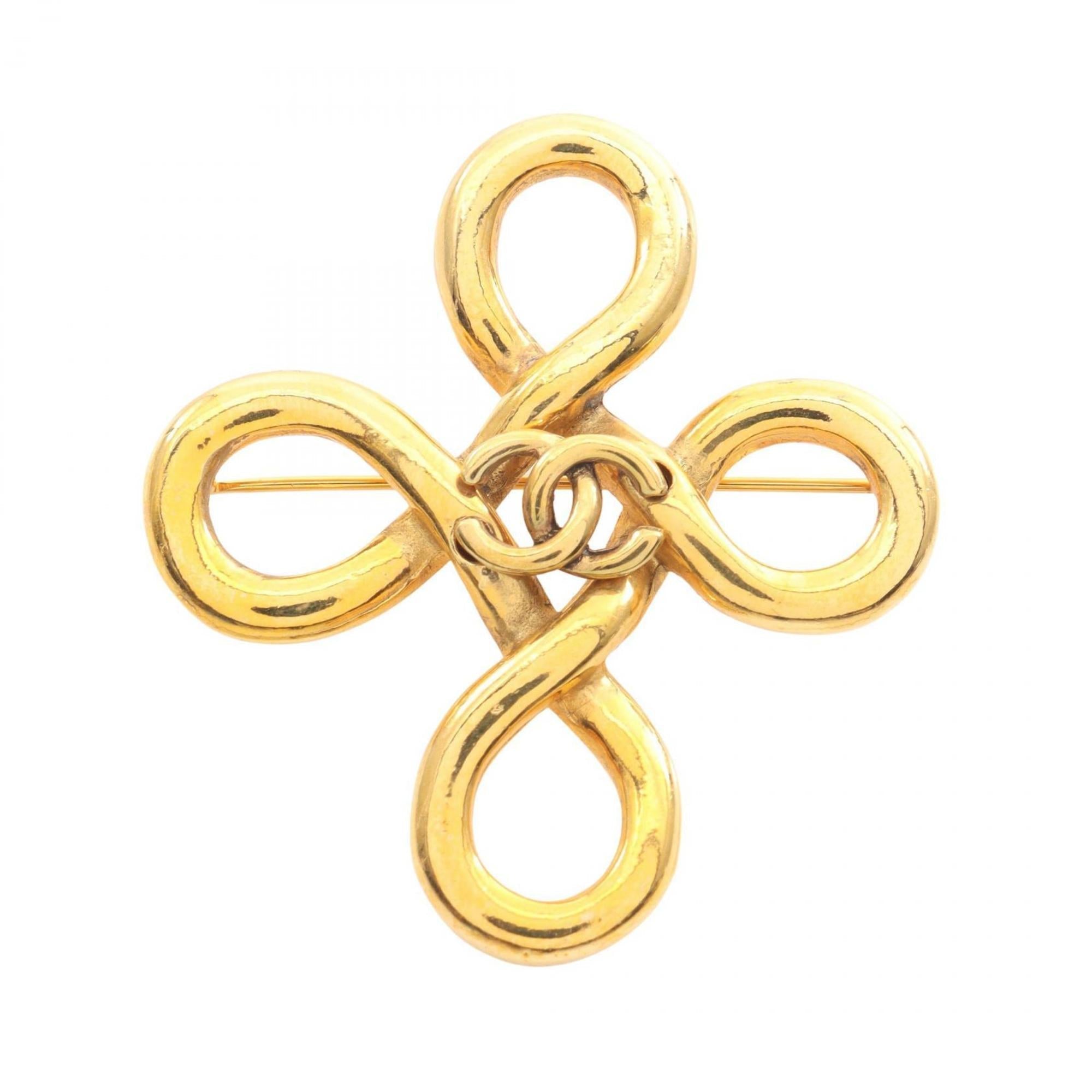 CC Logo Brooch Metal