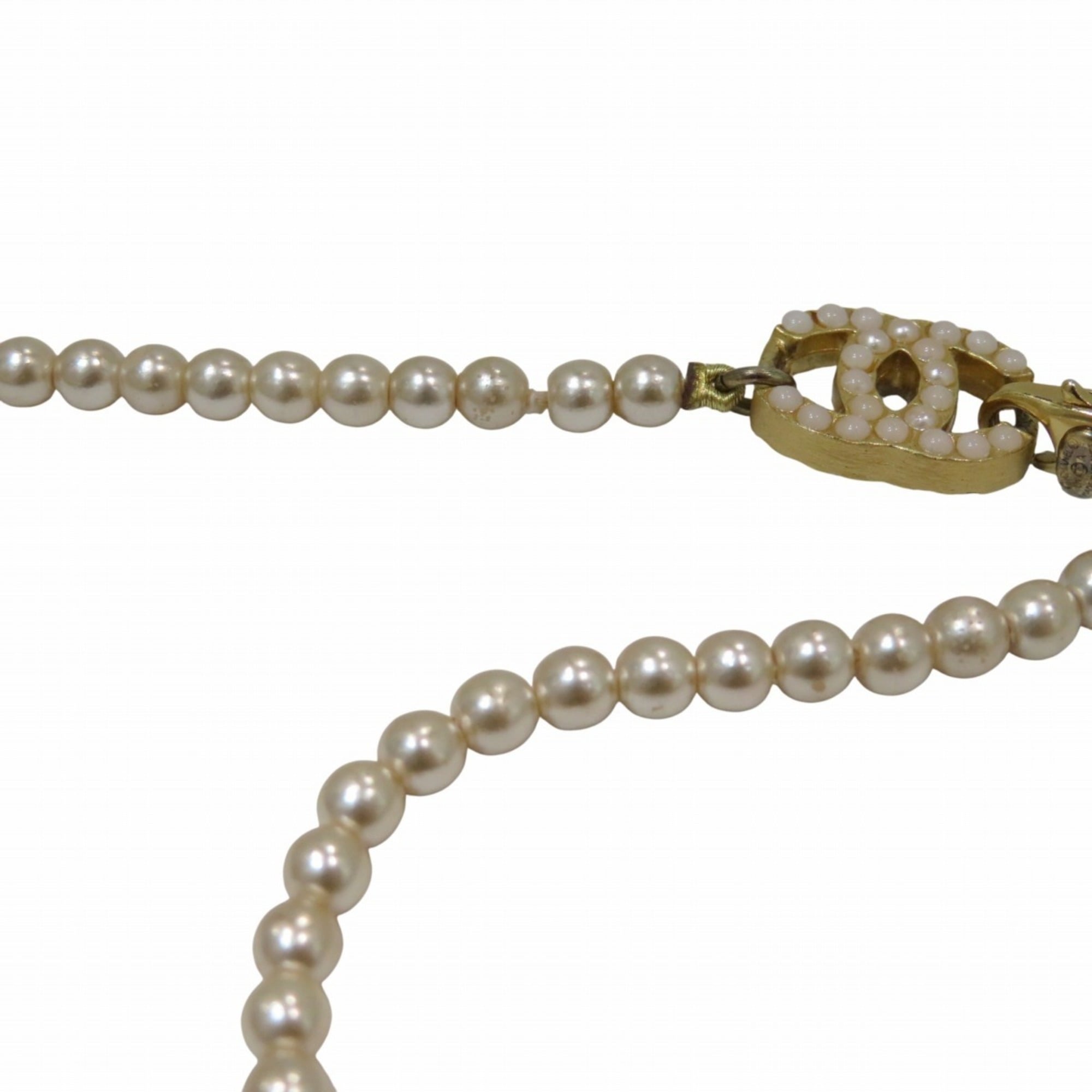 Pendant Necklace Artificial Pearl and Gold
