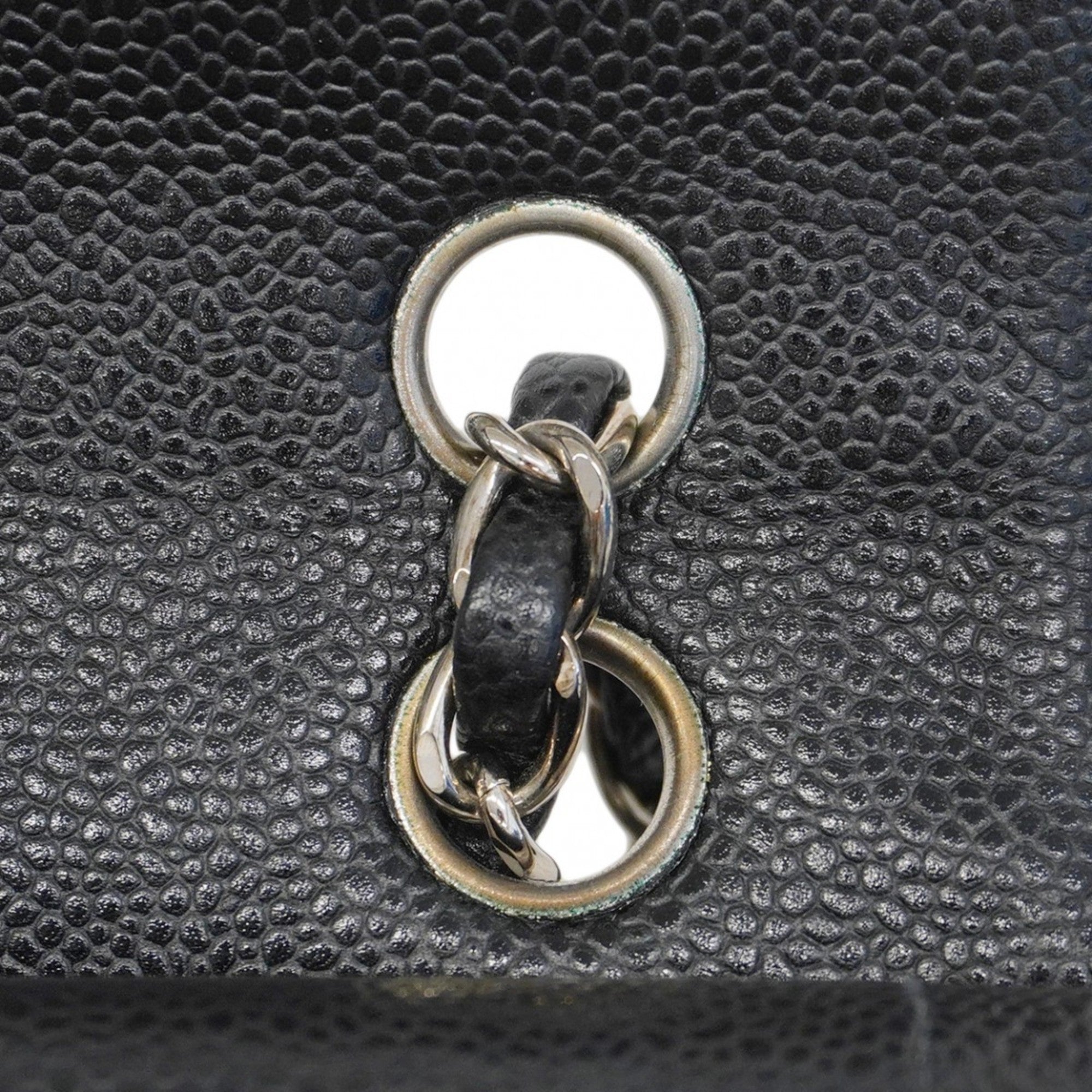 Vintage Classic Double Flap Bag Quilted Caviar Small
