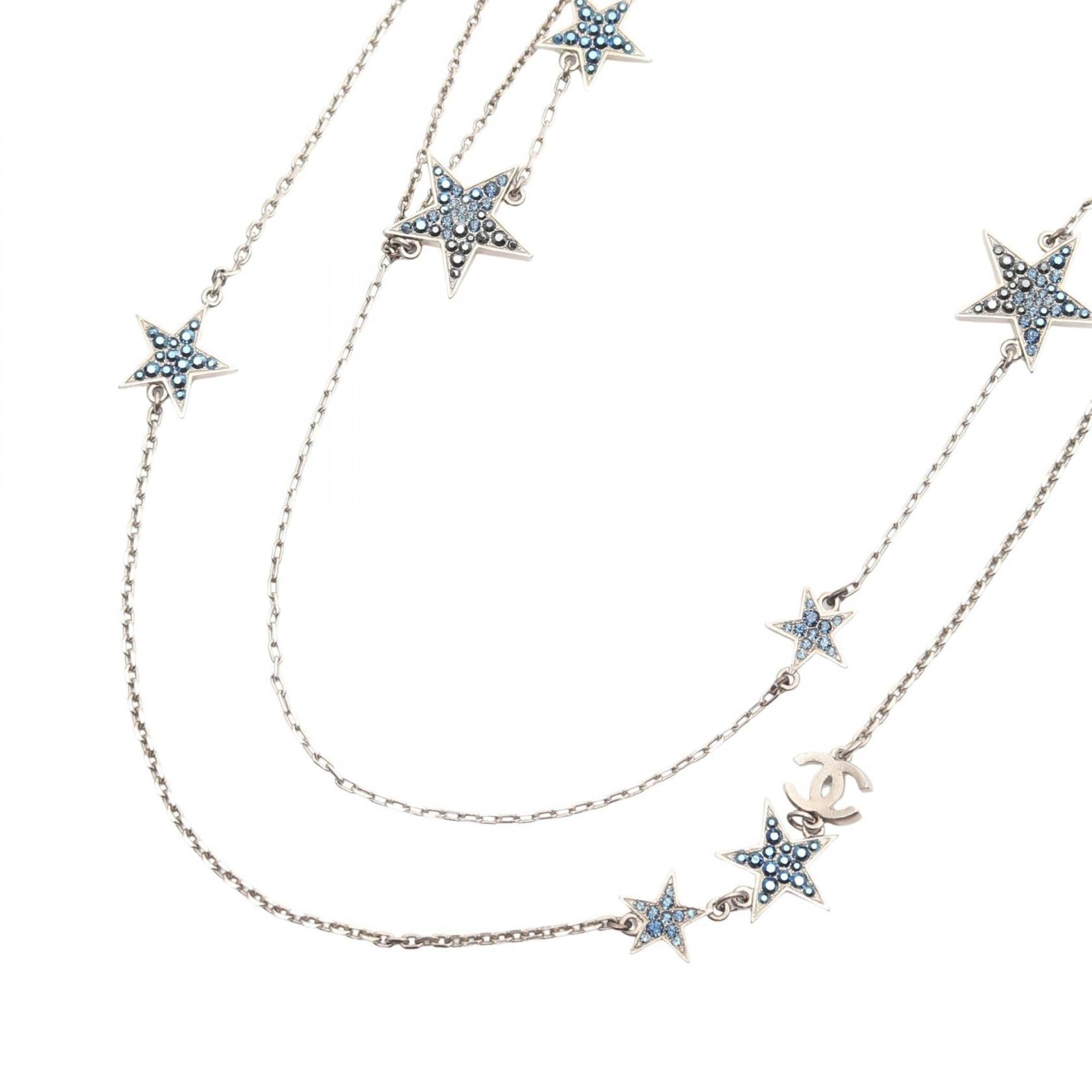 CC Logo Star Pendant Necklace Sterling Silver