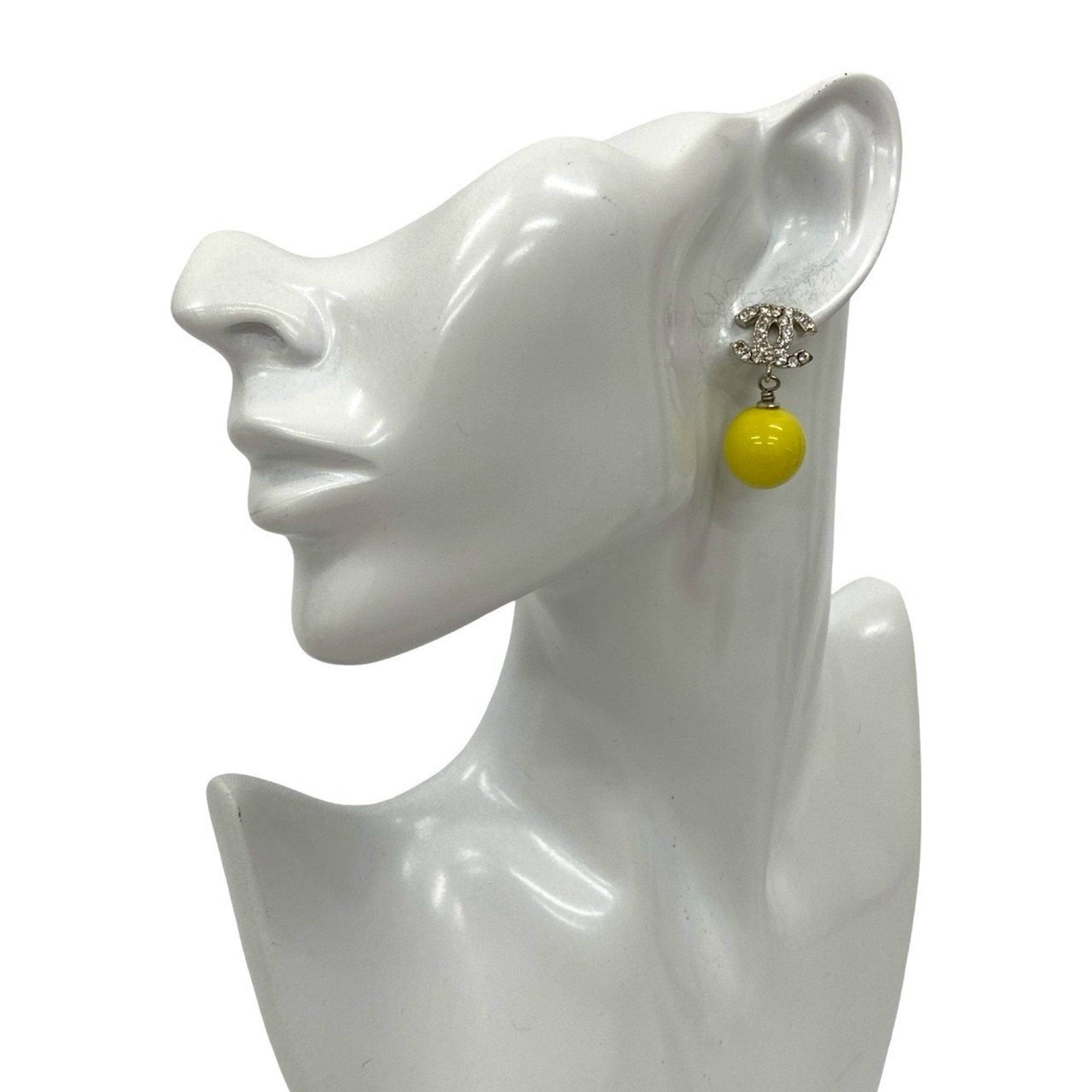 CC Logo Earrings Silver-Tone Metal Silver-Tone Metal
