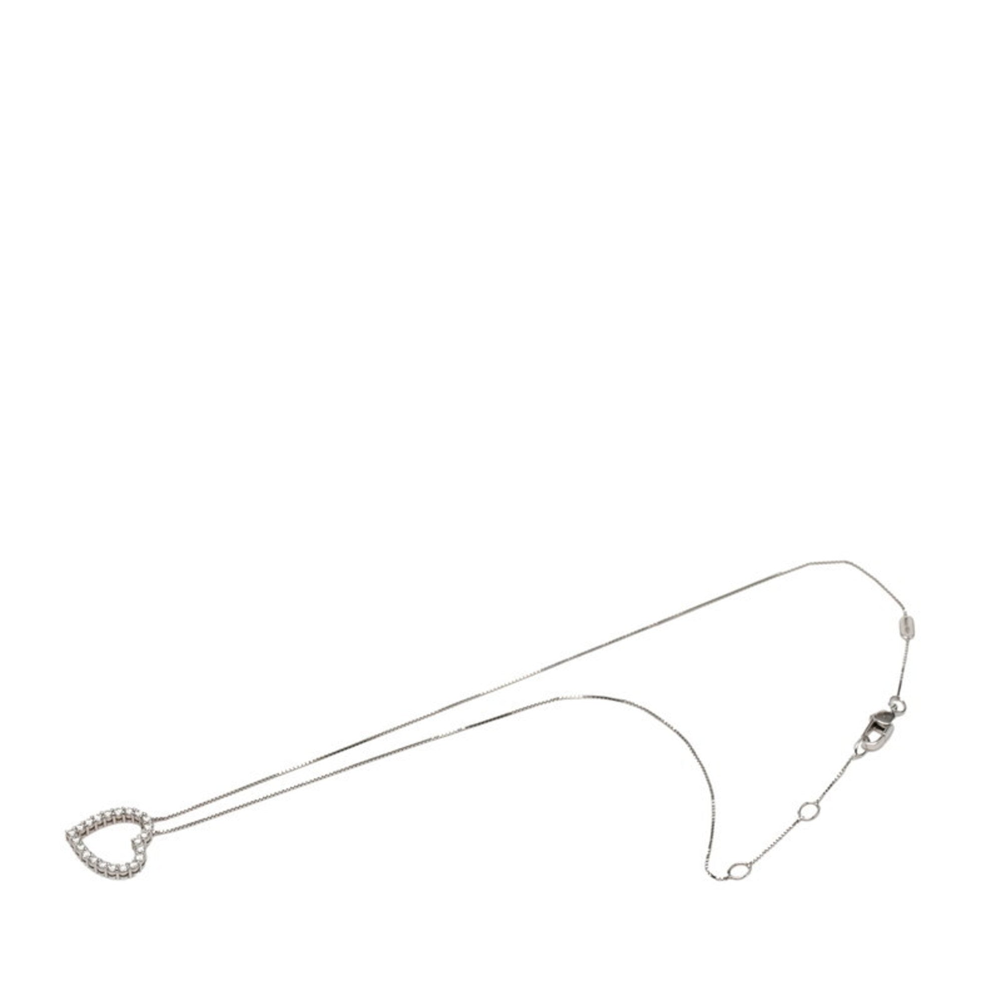 Pendant Necklace 18K White Gold with Diamond