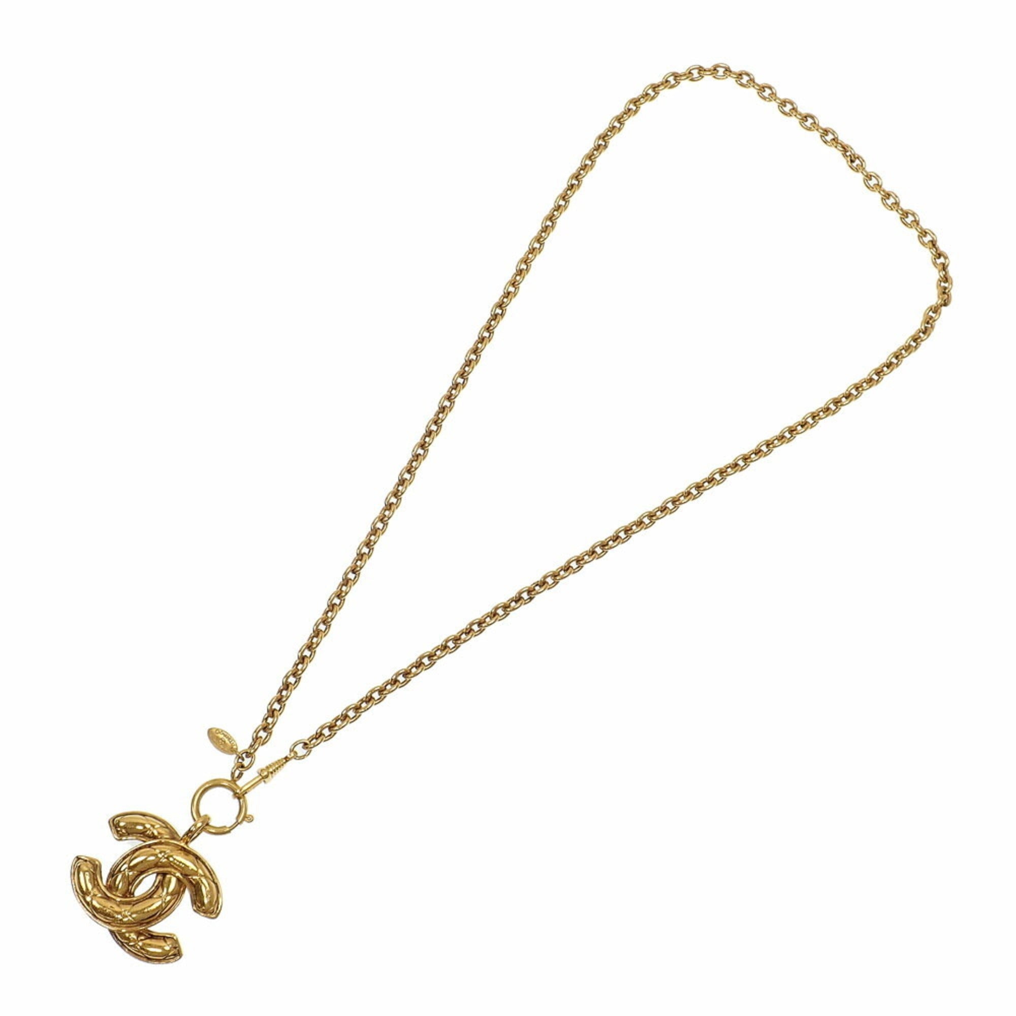CC Logo Pendant Necklace Metal