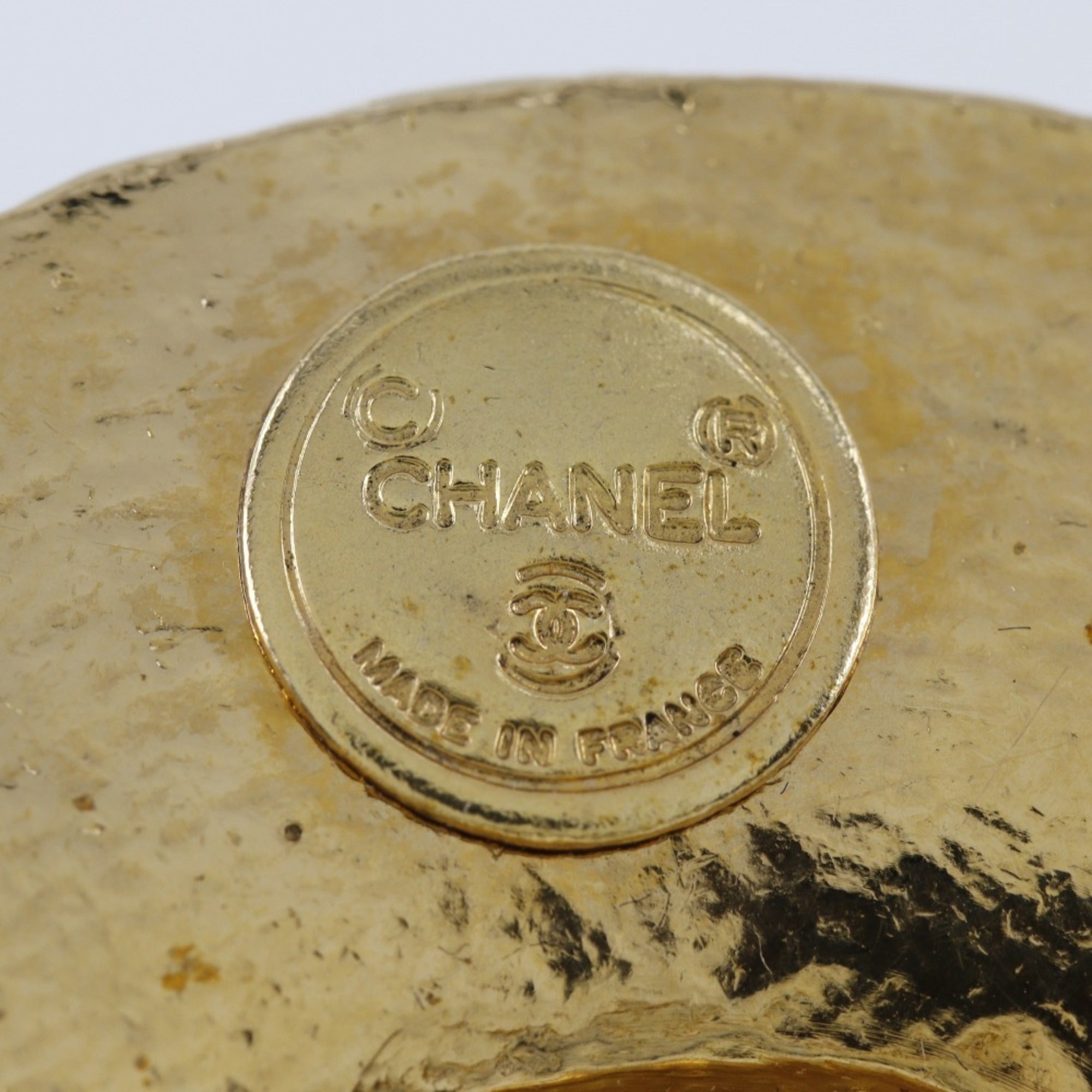 Straw Hat Brooch Metal
