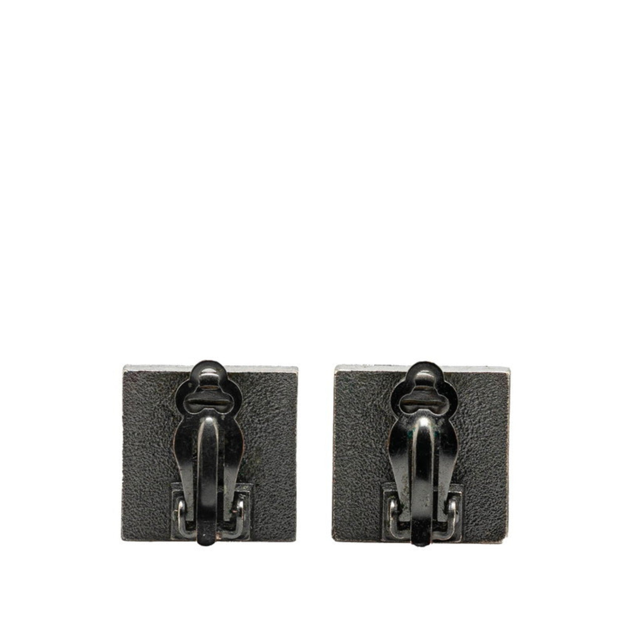CC Logo Clip-On Earrings Metal