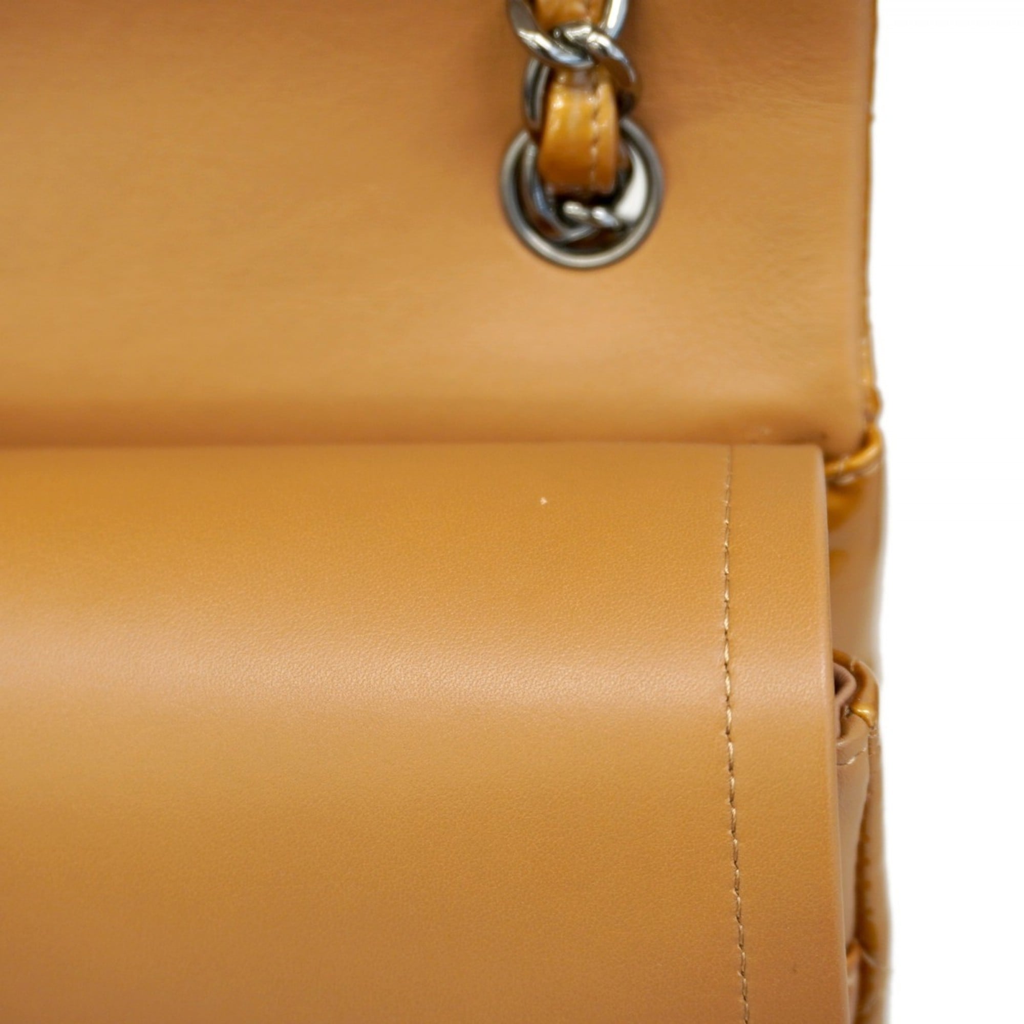 Classic Double Flap Bag Quilted Patent Jumbo