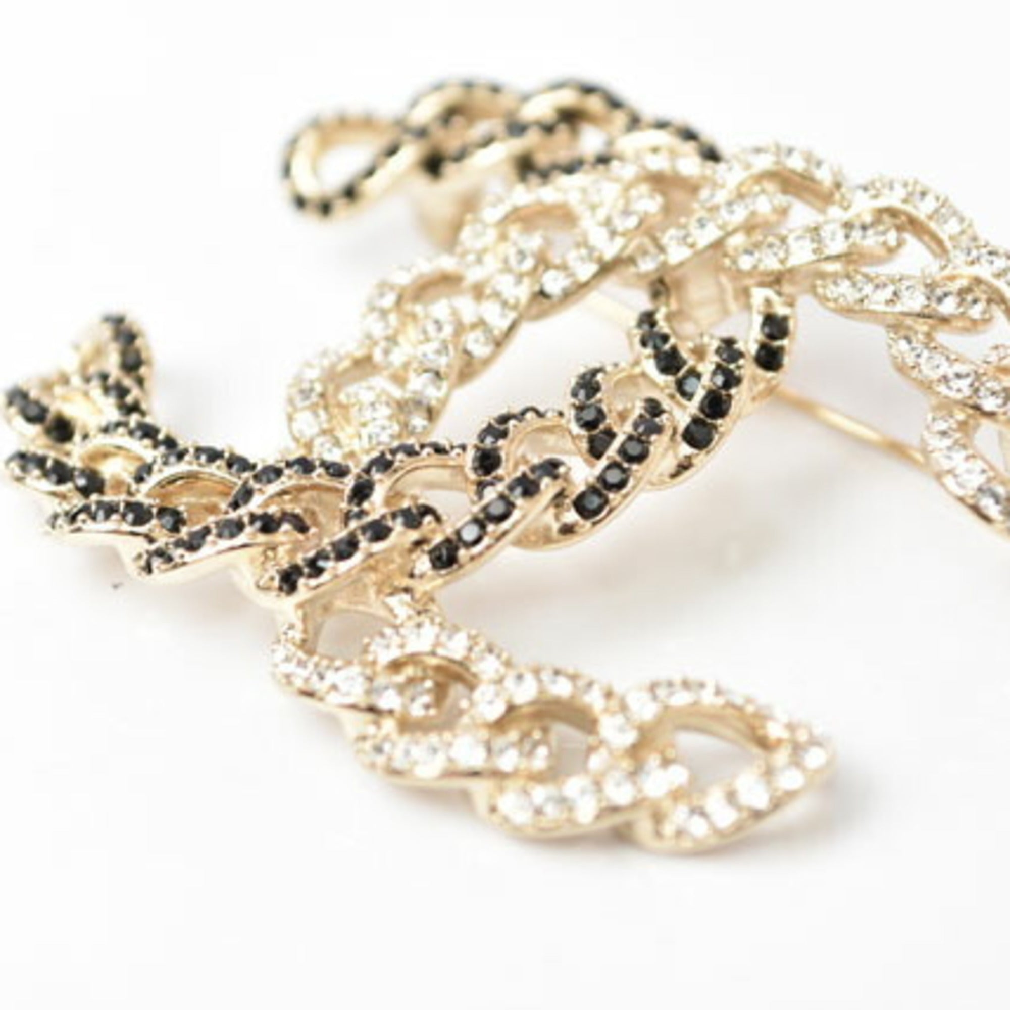 CC Logo Brooch Metal